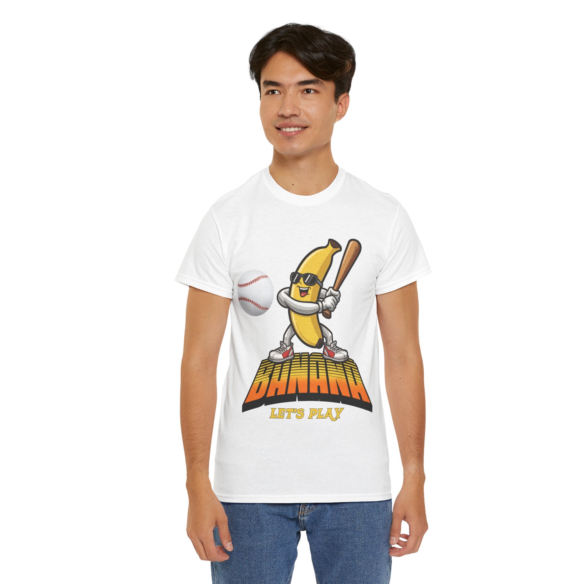 Banana Playing Baseball Tee