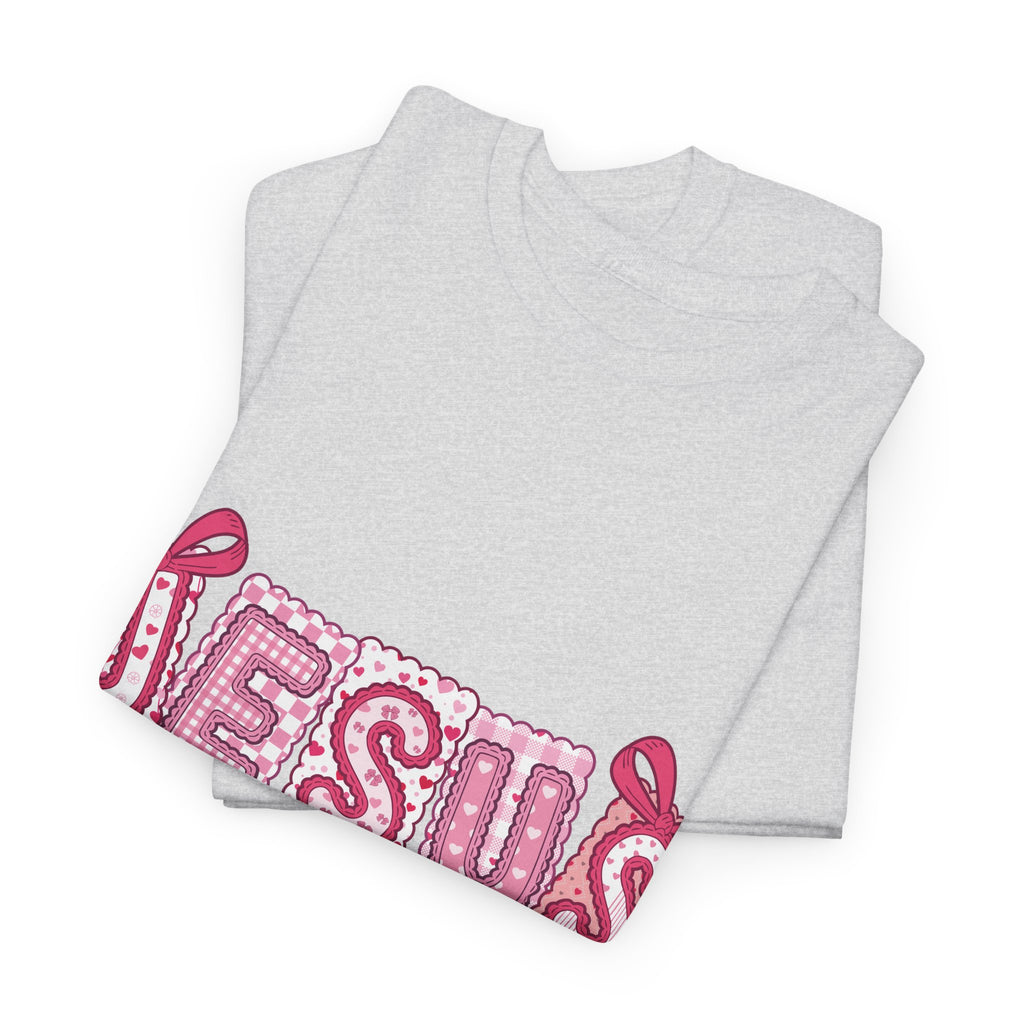 Jesus Is My Valentine T-Shirt — Pink Christian Valentine Unisex Cotton Tee