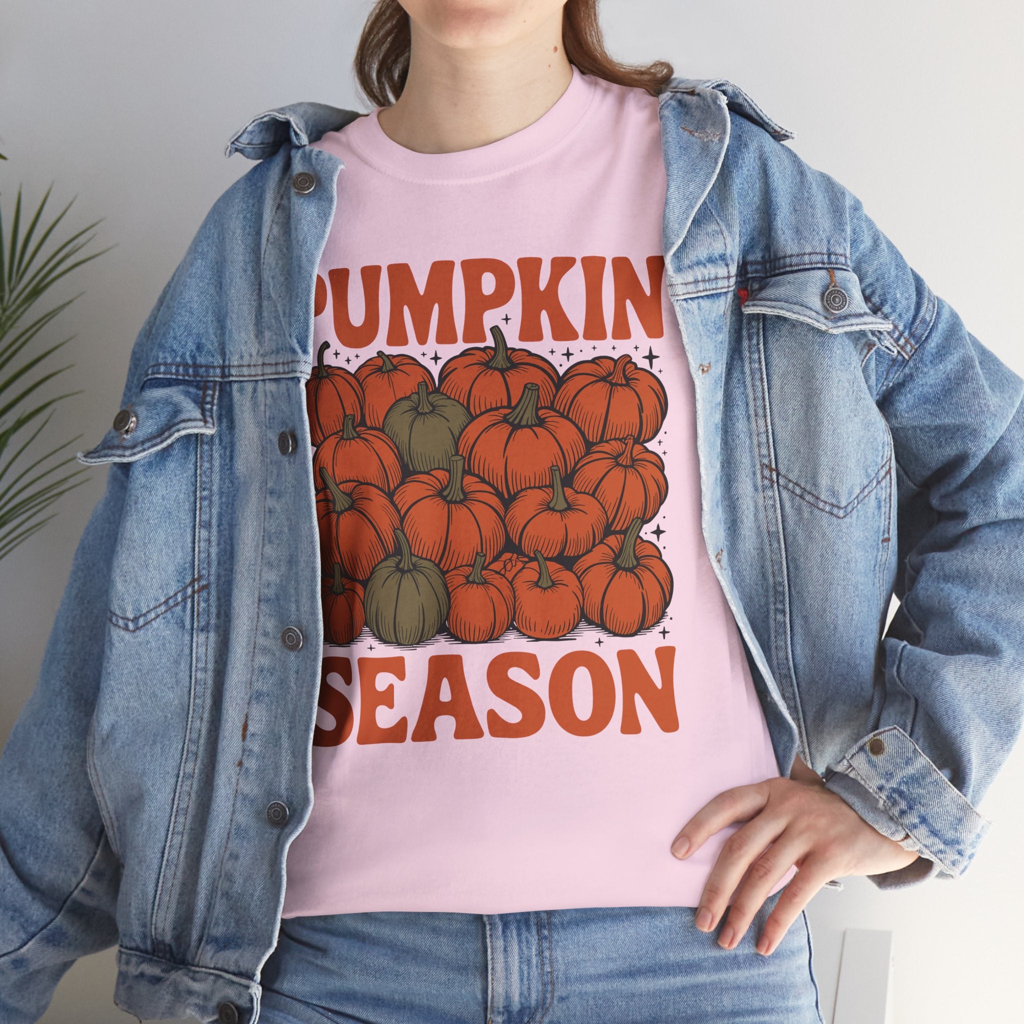 Pumpkin Season Tee — Fall Pumpkin Pile Unisex Cotton Tee