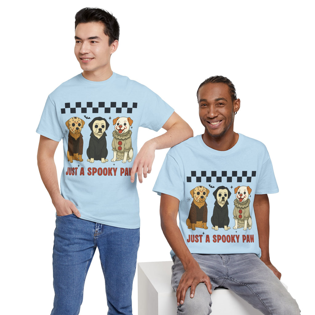 Halloween "Just A Spooky Paw" Unisex Cotton Tee