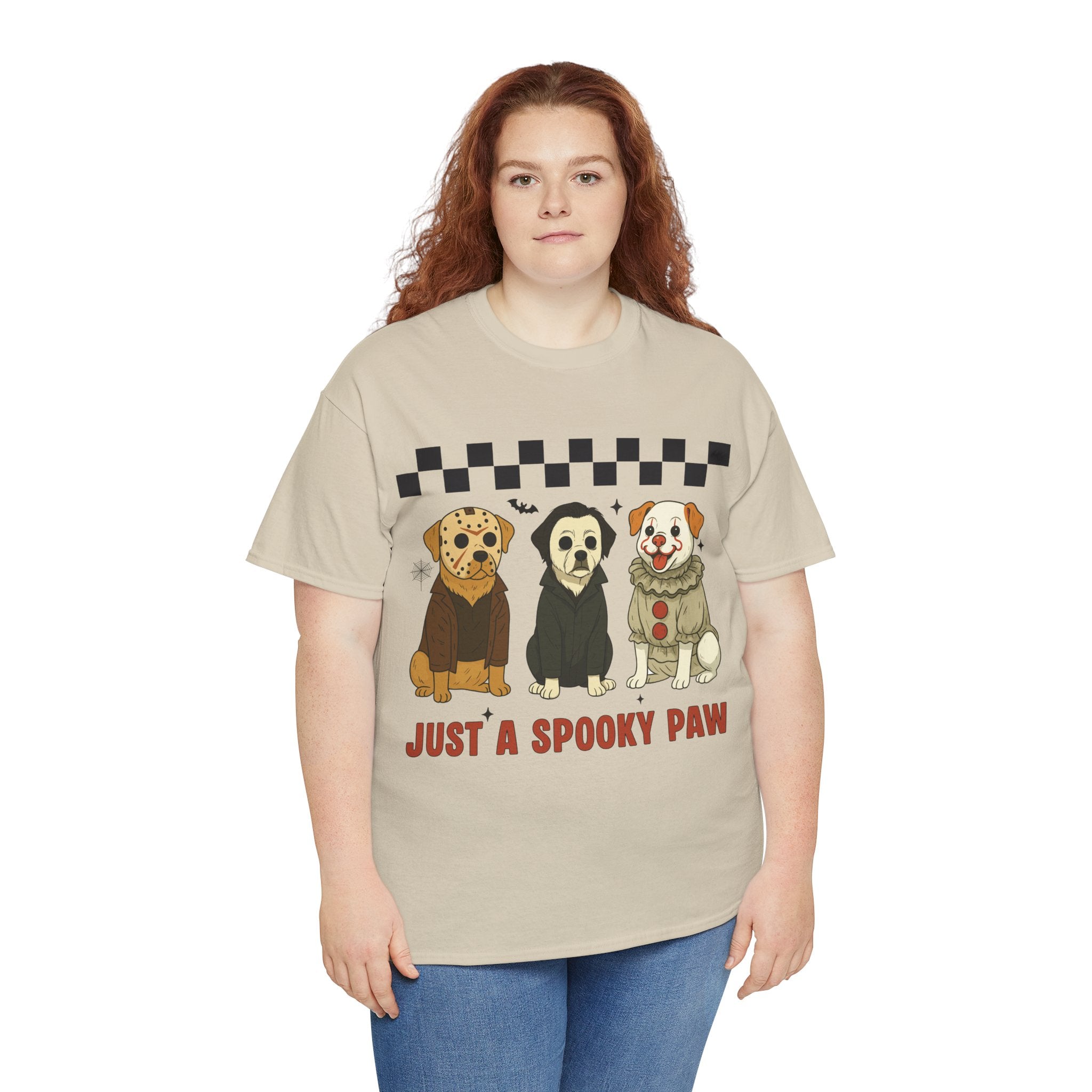 Halloween "Just A Spooky Paw" Unisex Cotton Tee