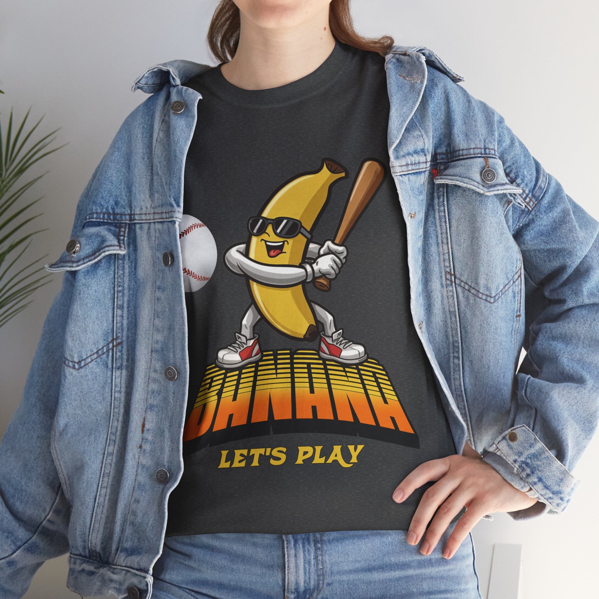 Banana Playing Baseball Tee
