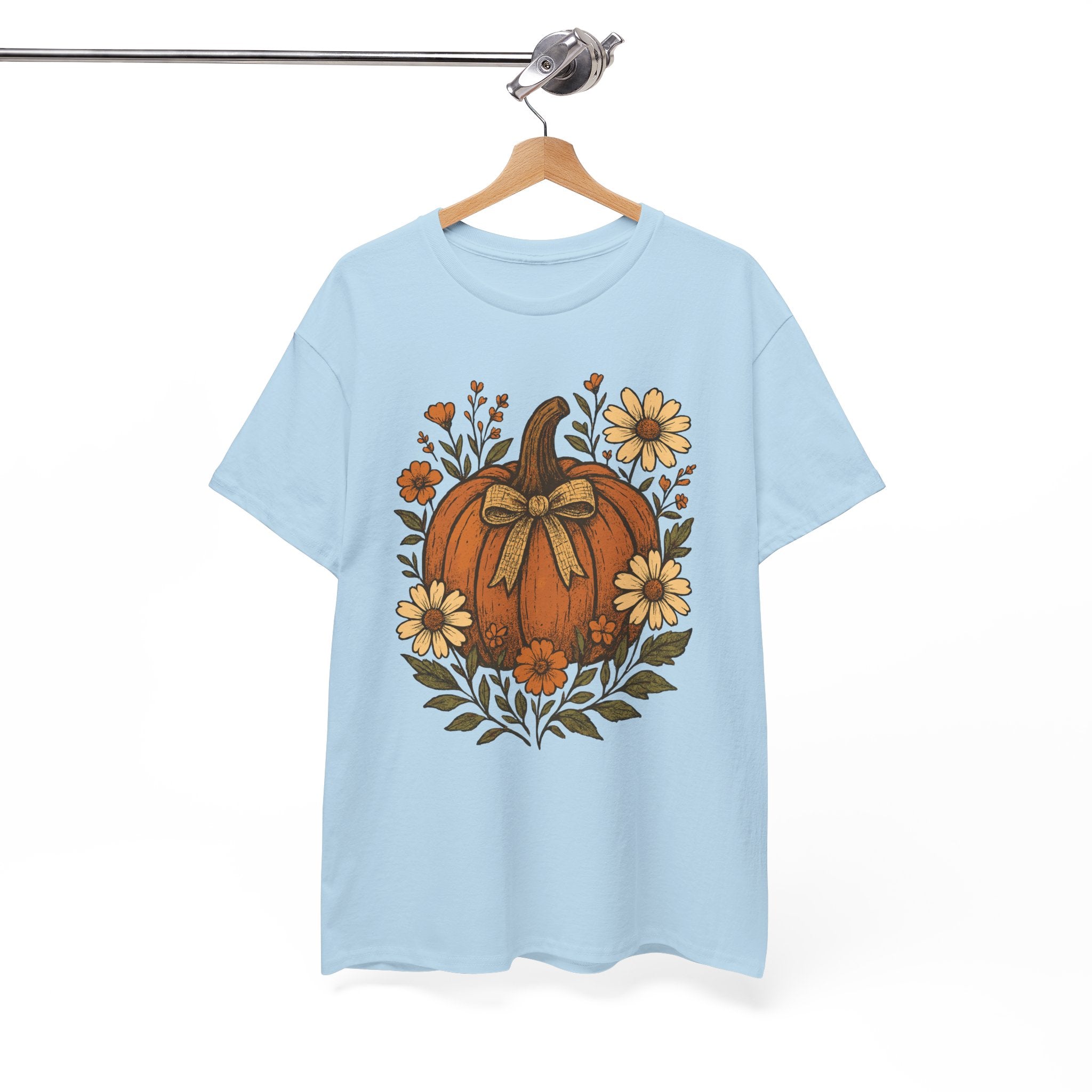 Pumpkin Daisy Unisex Cotton Tee