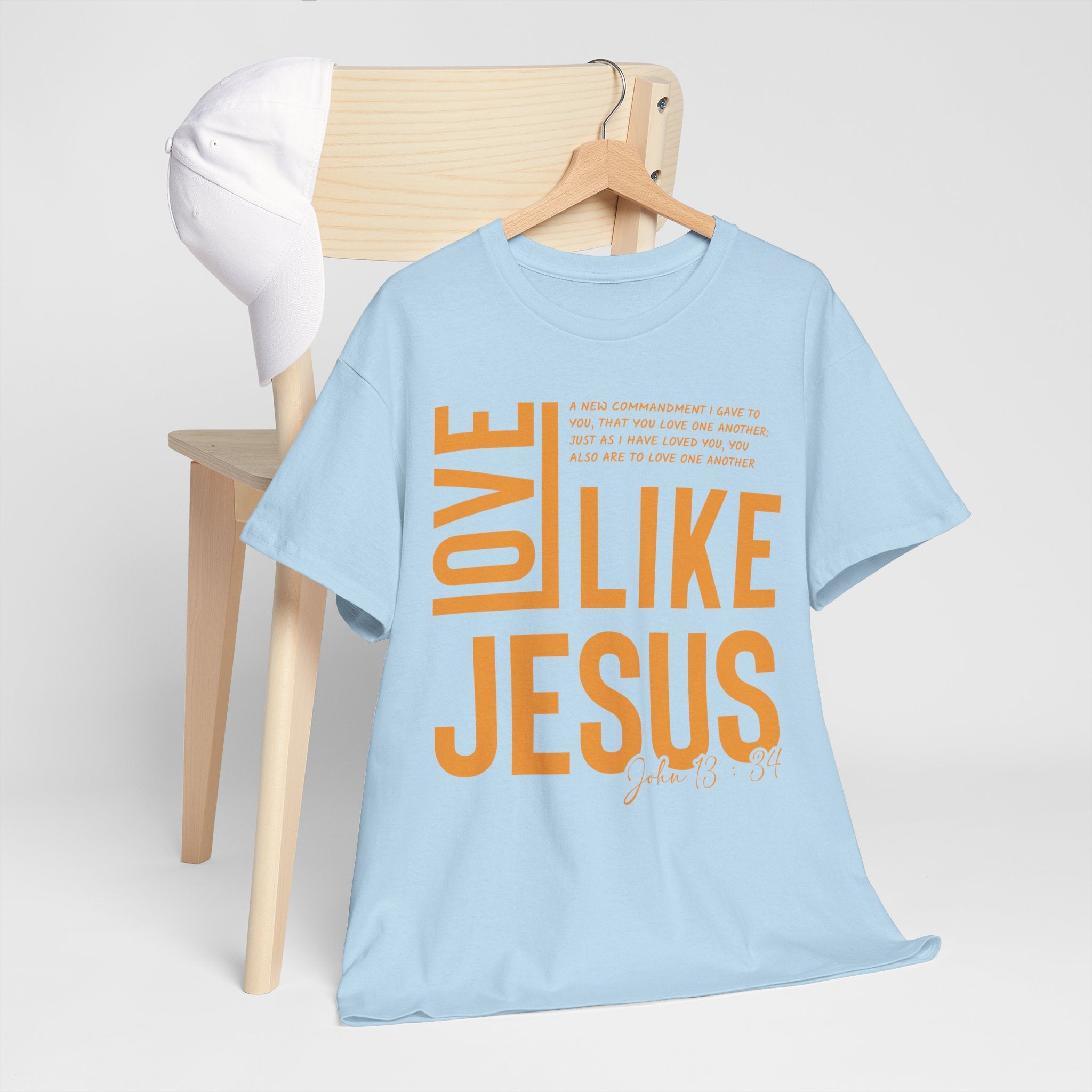 Love Like Jesus T-Shirt — John 13:34 Christian Unisex Cotton Tee