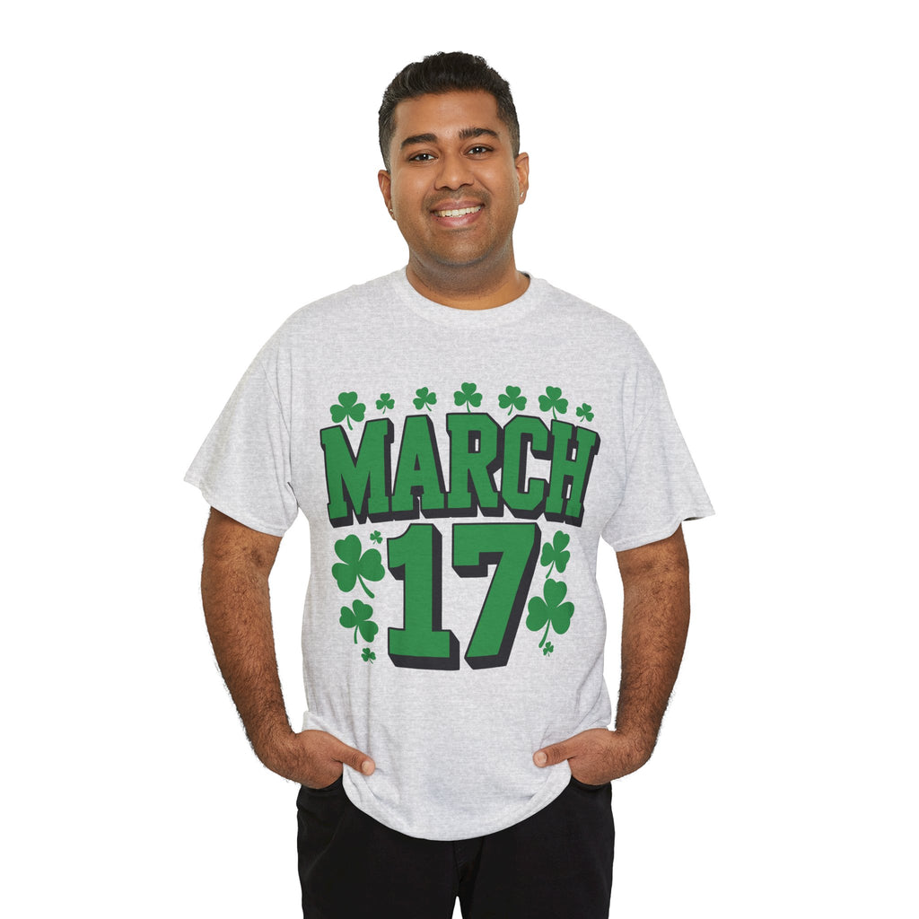 St. Patrick’s Day March 17 Shamrock Unisex Cotton T‑Shirt