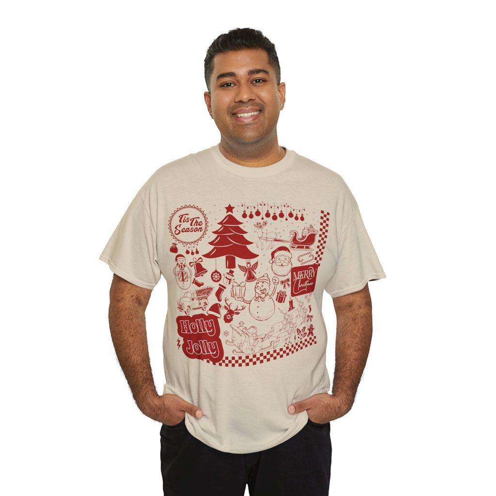 Christmas Festive Unisex Cotton T-shirt