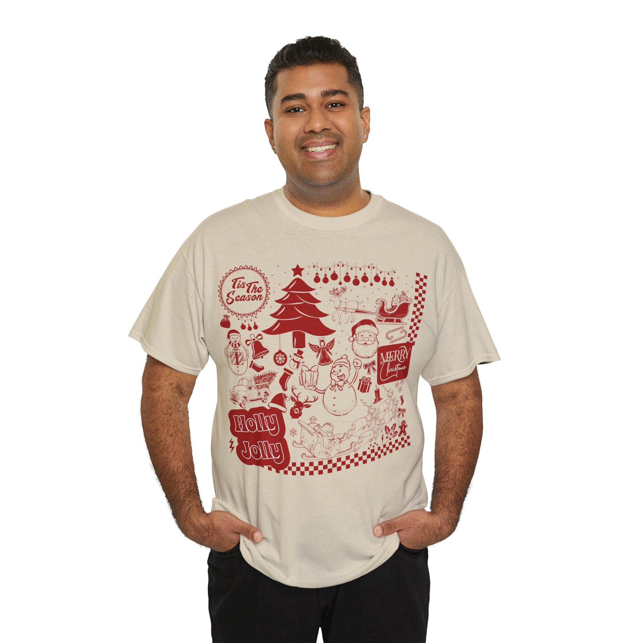 Christmas Festive Unisex Cotton T-shirt