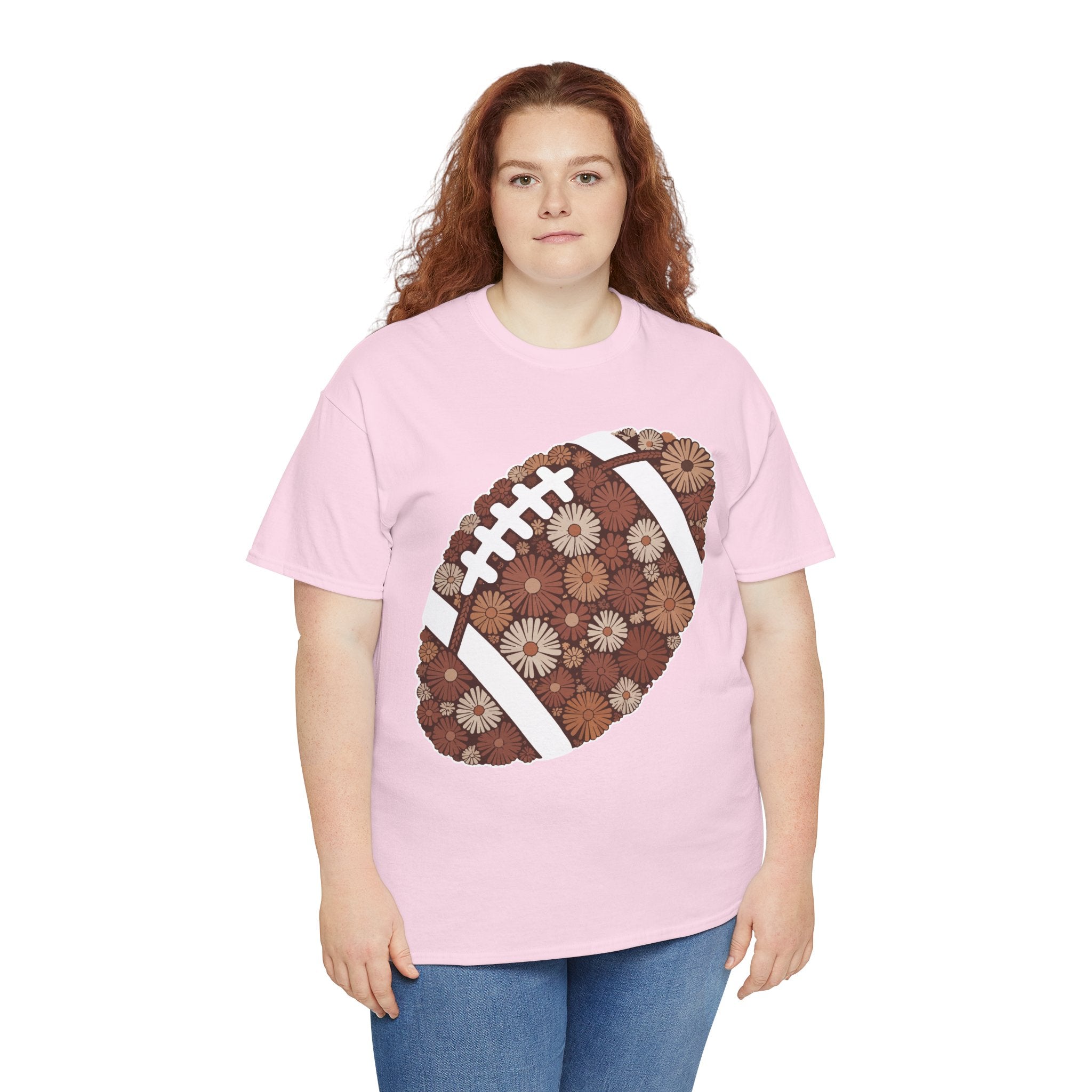 Game Day Touch Down Football Tee — Helmets, Flags & Cheer Icons Unisex Cotton Tee