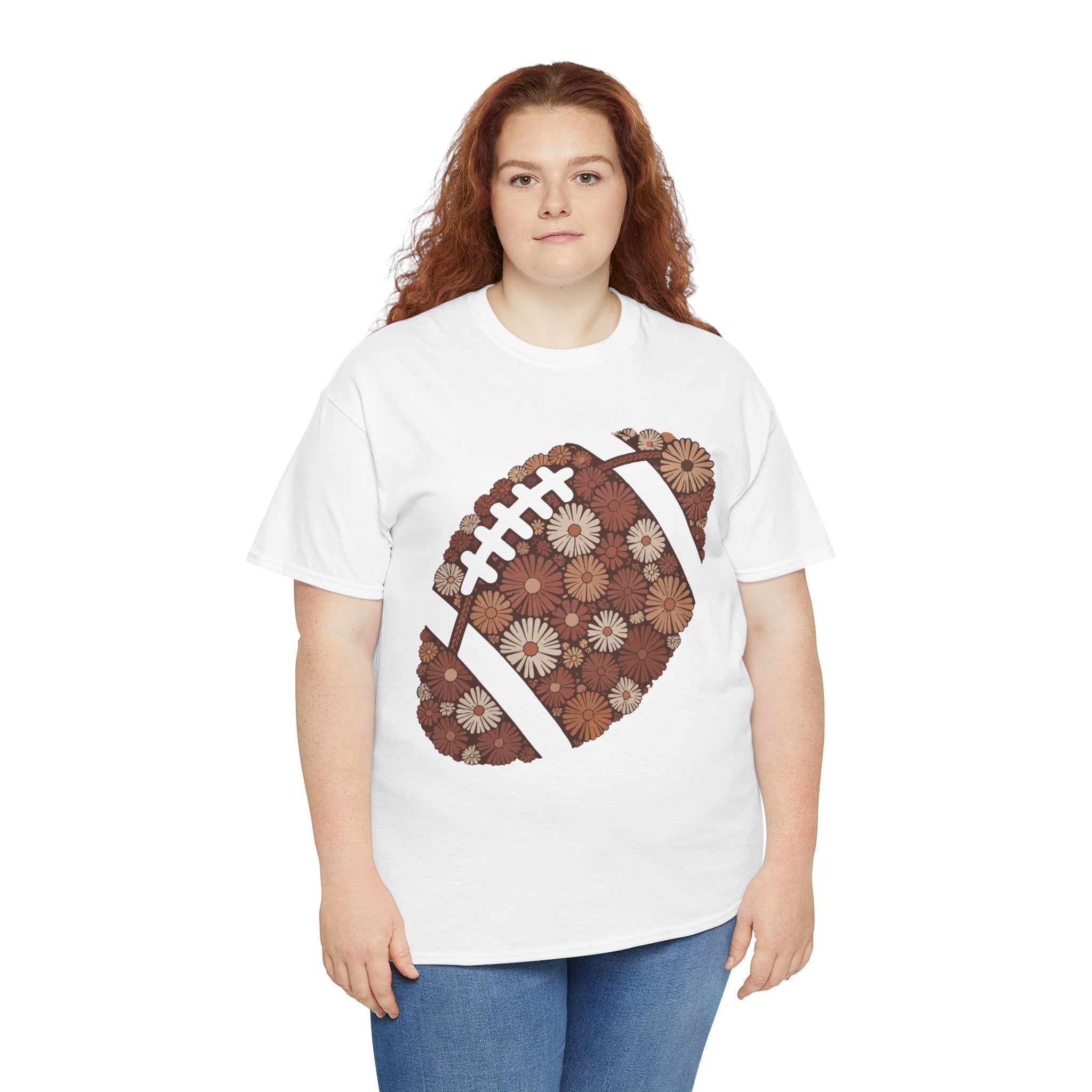 Game Day Touch Down Football Tee — Helmets, Flags & Cheer Icons Unisex Cotton Tee