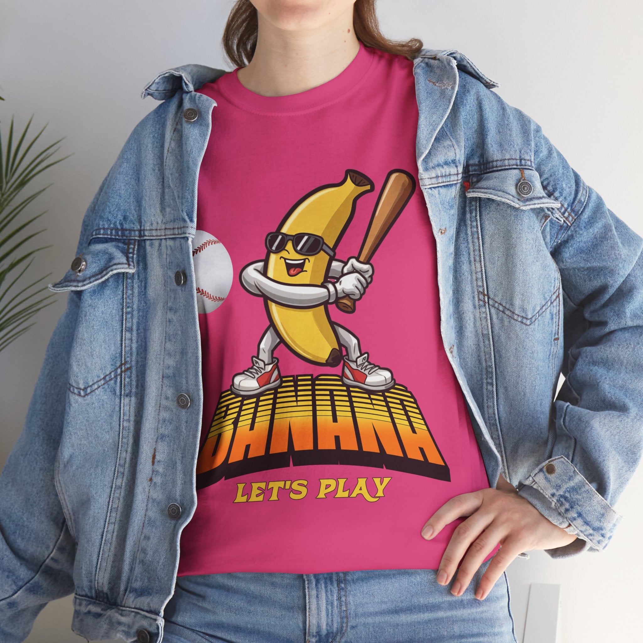 Banana Playing Baseball Tee