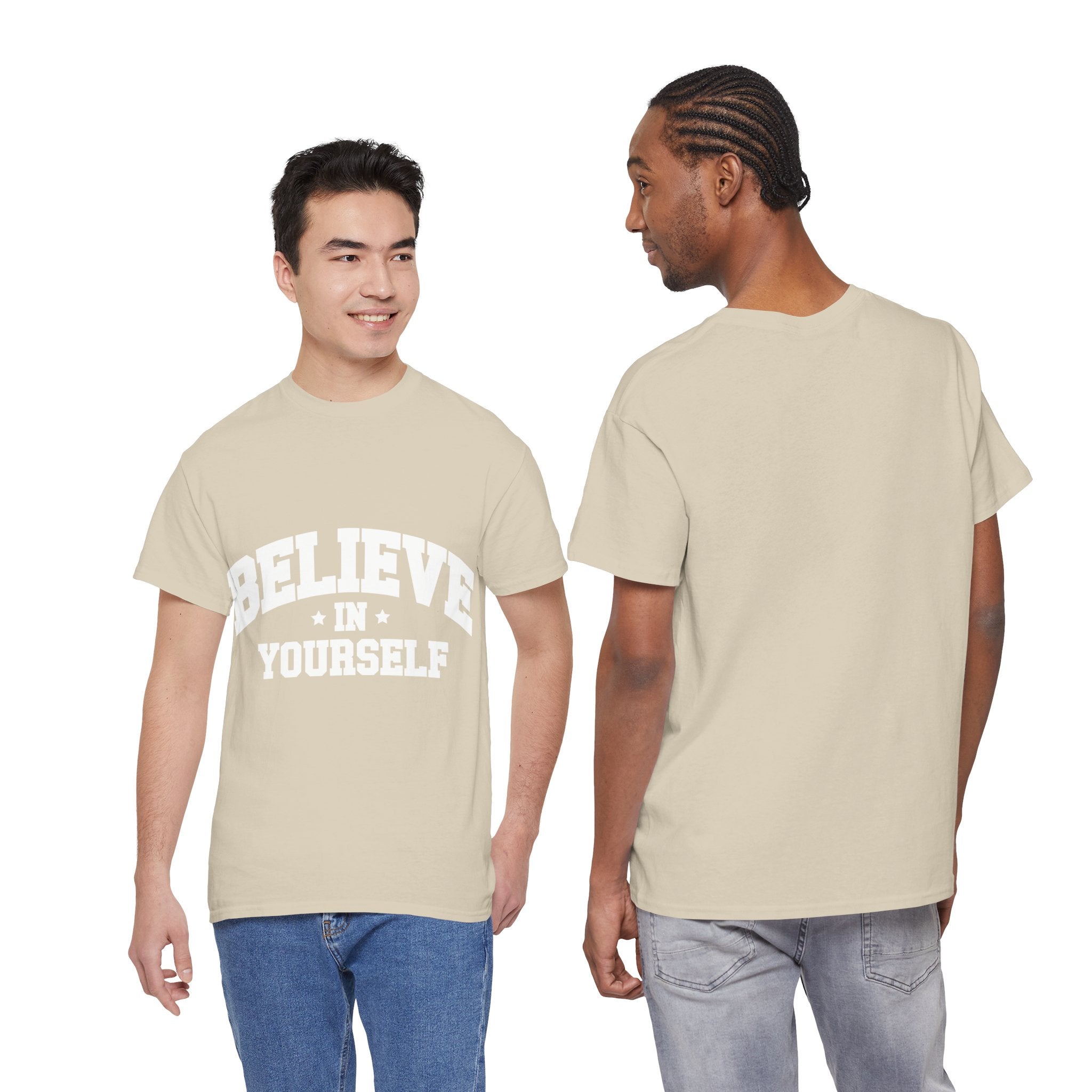 Believe in Yourself Varsity Unisex Cotton Tee