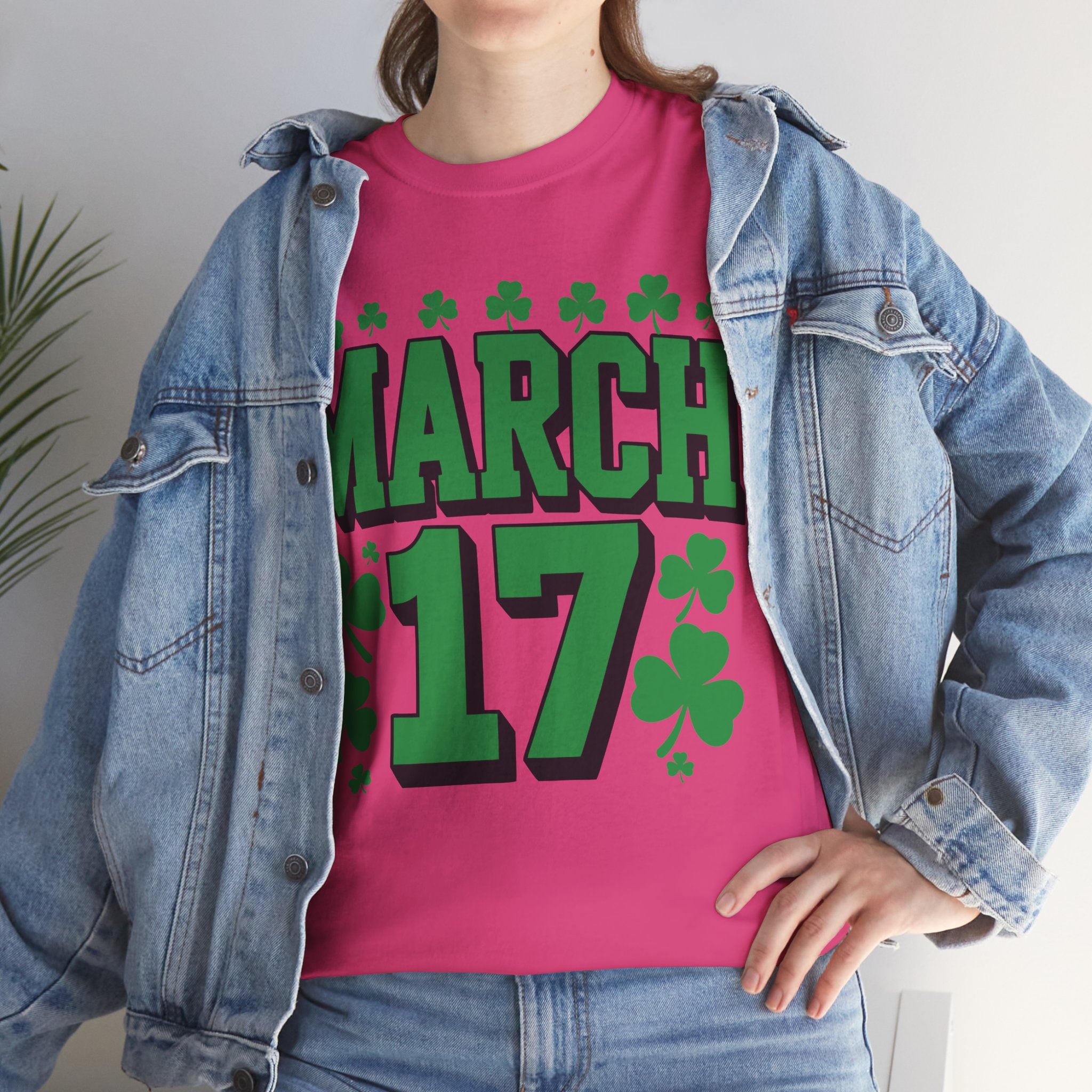 St. Patrick’s Day March 17 Shamrock Unisex Cotton T‑Shirt
