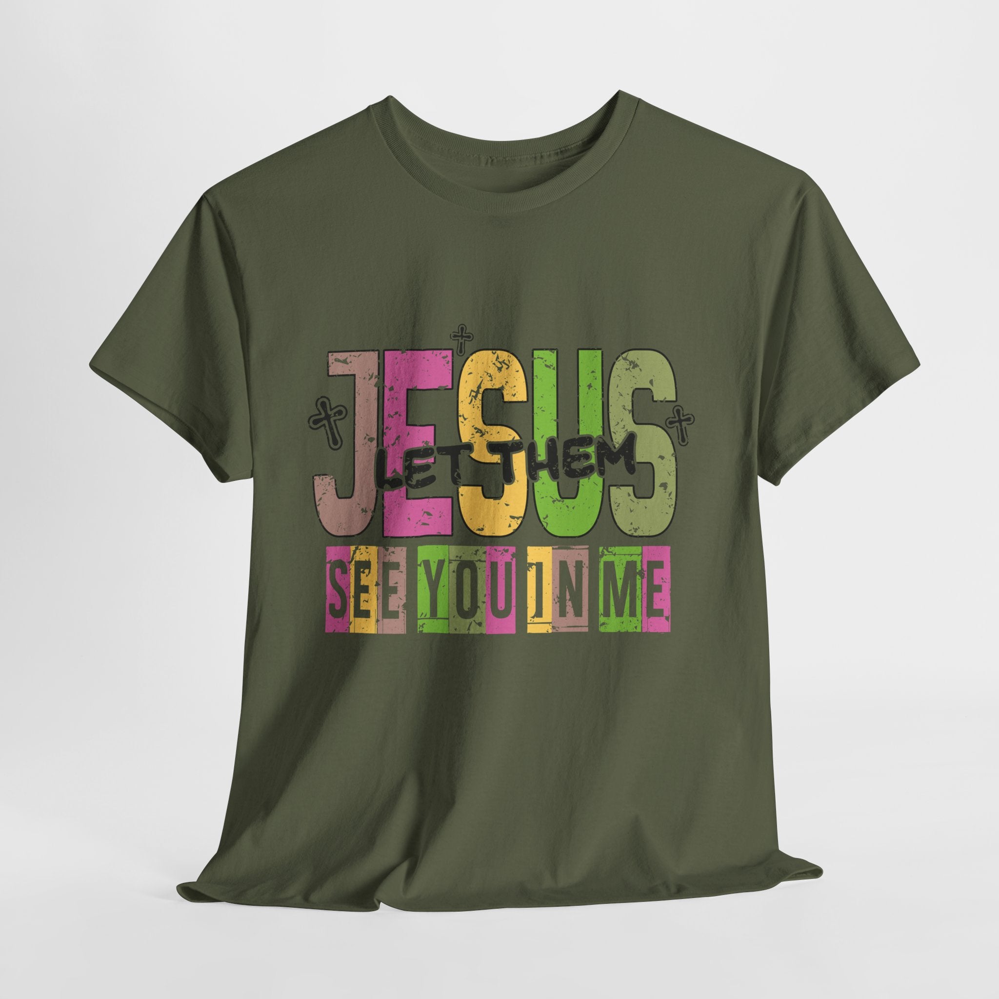 Jesus ‘See You In Me’ Distressed Pastel Unisex Cotton T-Shirt