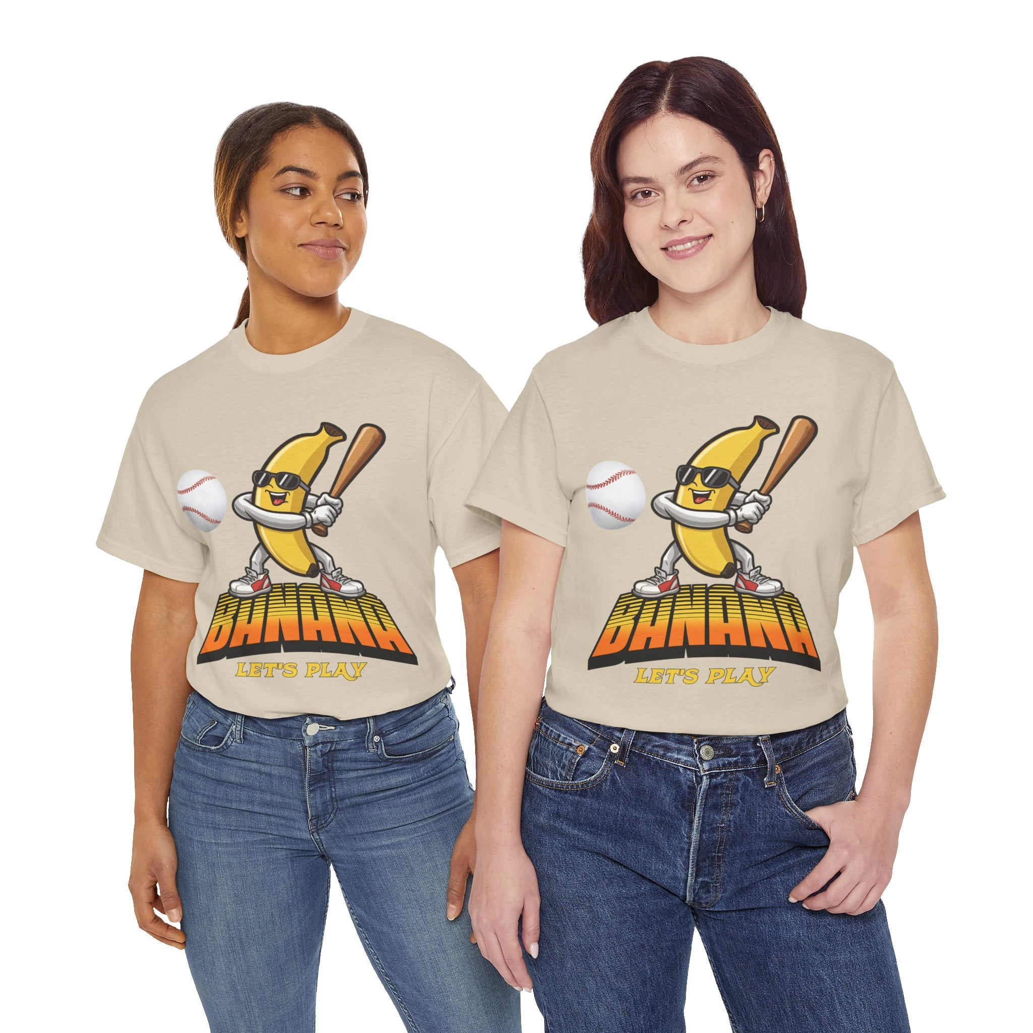 Banana Playing Baseball Tee
