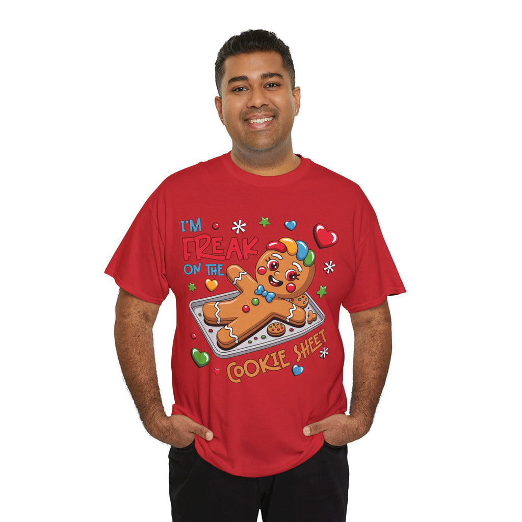 Gingerbread ‘I’m Freak on the Cookie Sheet’ Unisex Cotton Tee