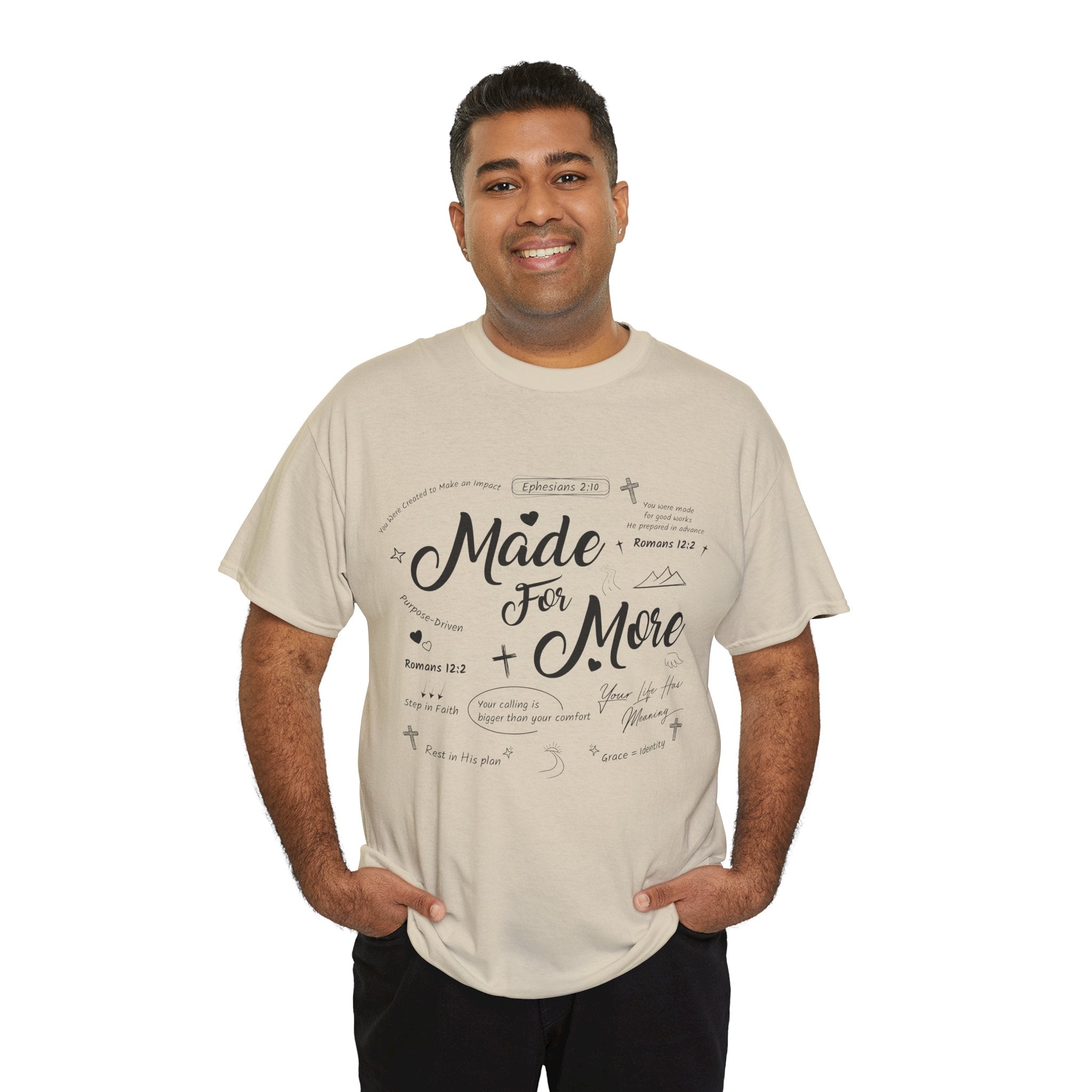 Made For More Faith T-Shirt — Inspirational Bible Verse Unisex Cotton Tee