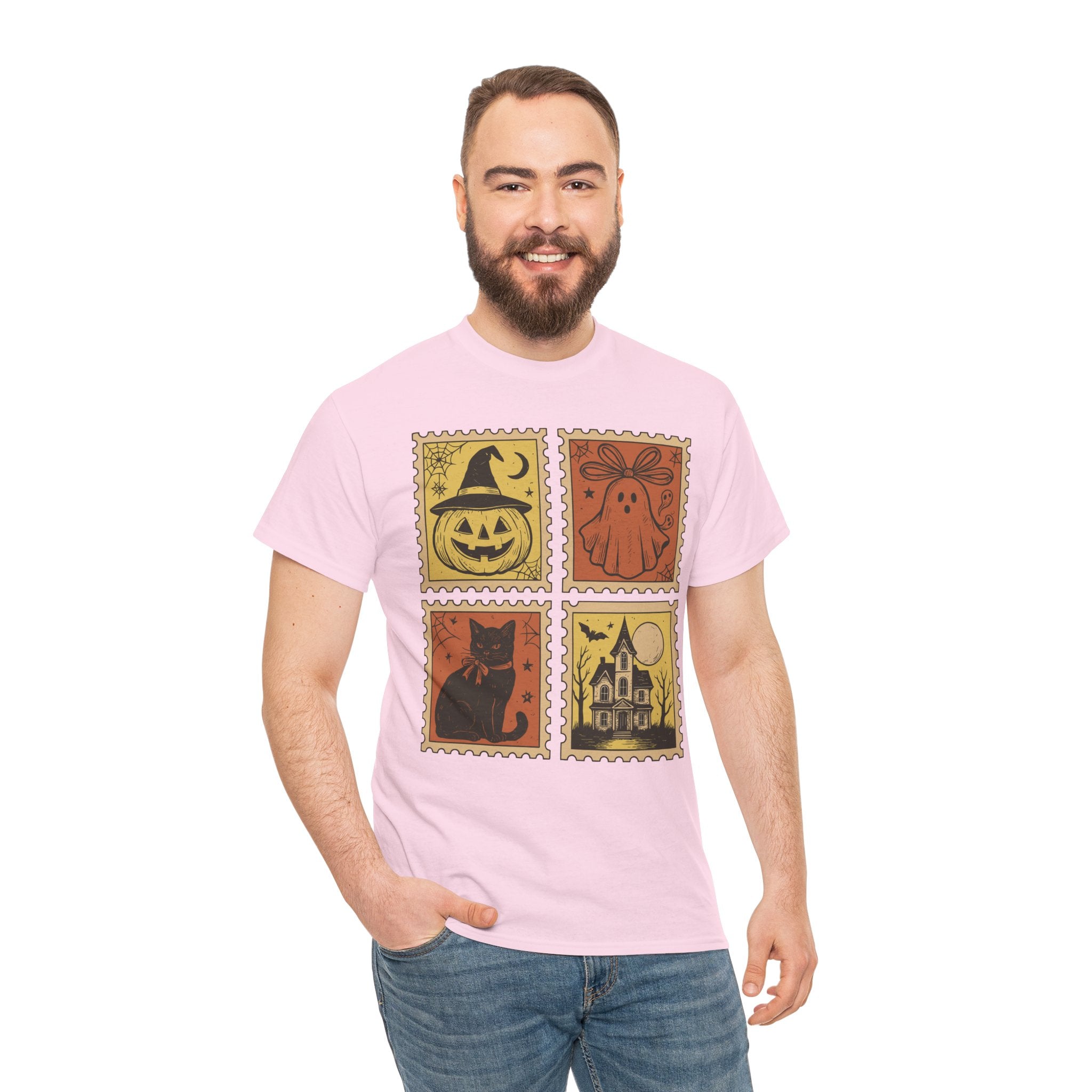 Halloween Stamp Collection Unisex Cotton Tee