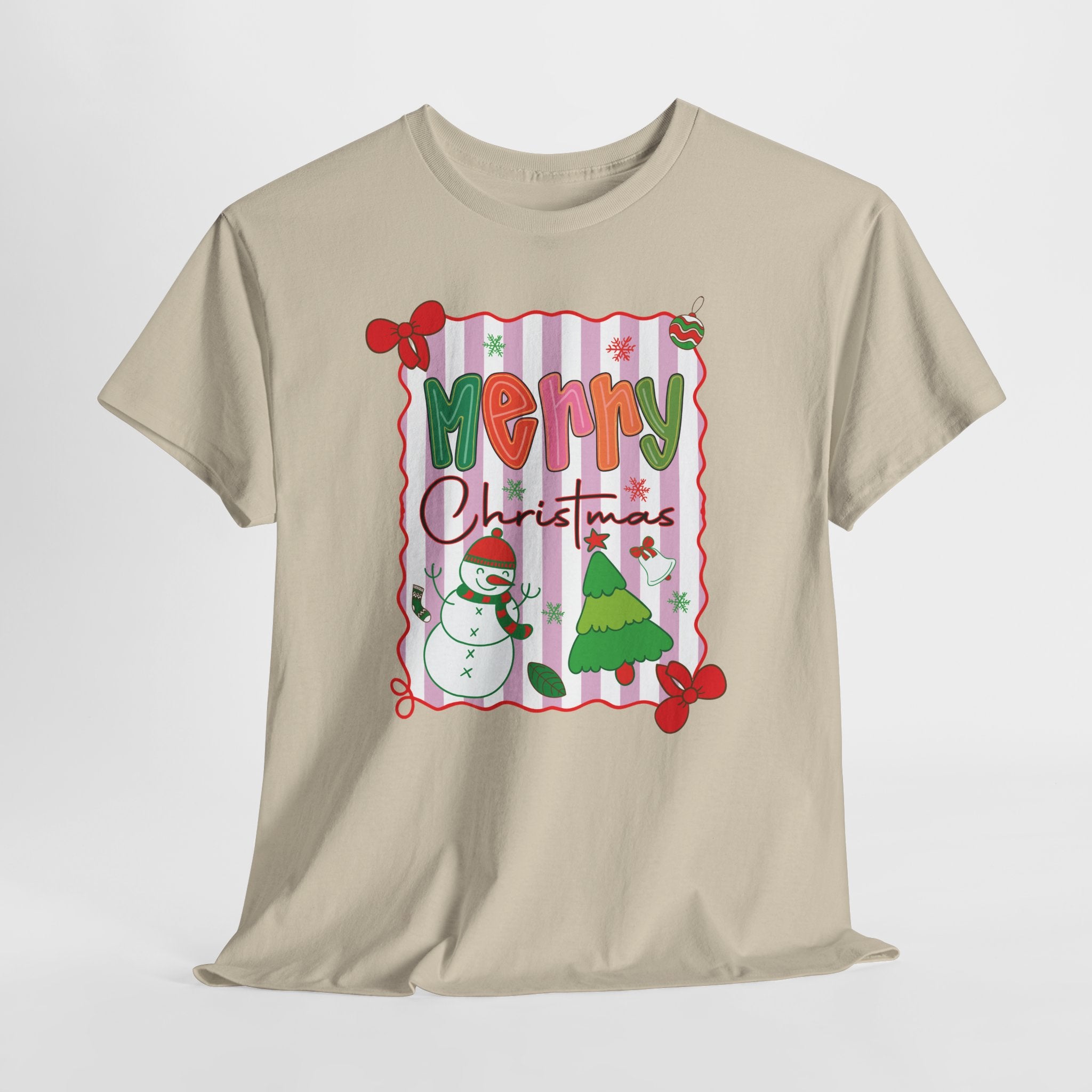 Christmas Snowman Unisex Cotton Tee