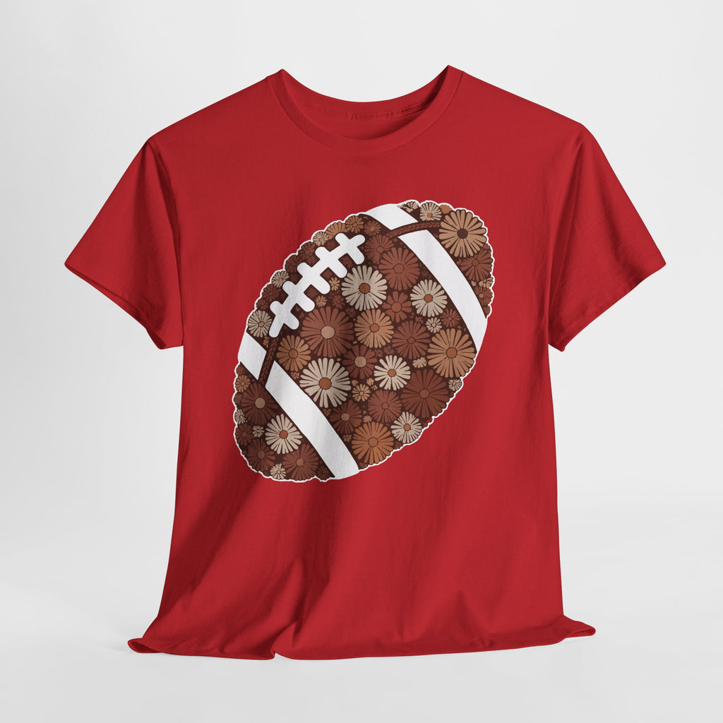 Game Day Touch Down Football Tee — Helmets, Flags & Cheer Icons Unisex Cotton Tee