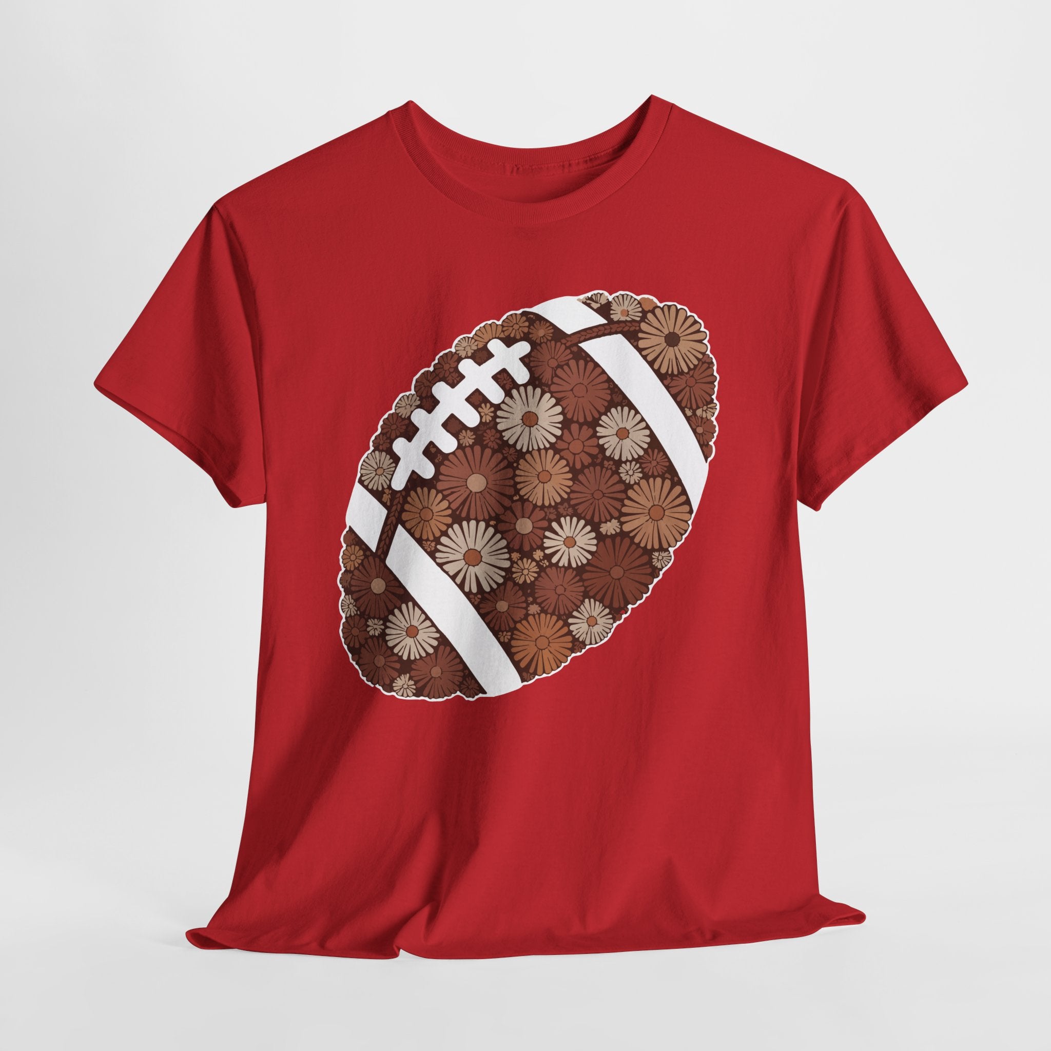 Game Day Touch Down Football Tee — Helmets, Flags & Cheer Icons Unisex Cotton Tee