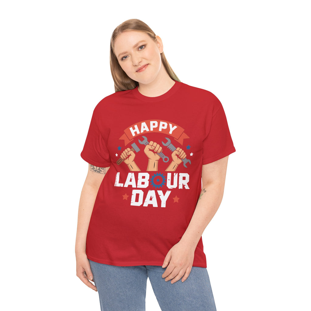 Happy US Labour Day Unisex Heavy Cotton T-Shirt