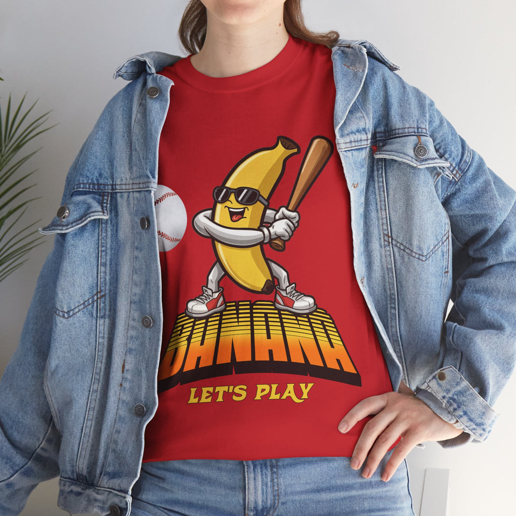 Banana Playing Baseball Tee