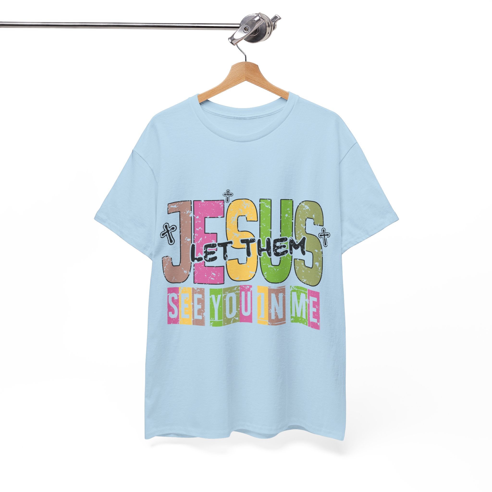 Jesus ‘See You In Me’ Distressed Pastel Unisex Cotton T-Shirt