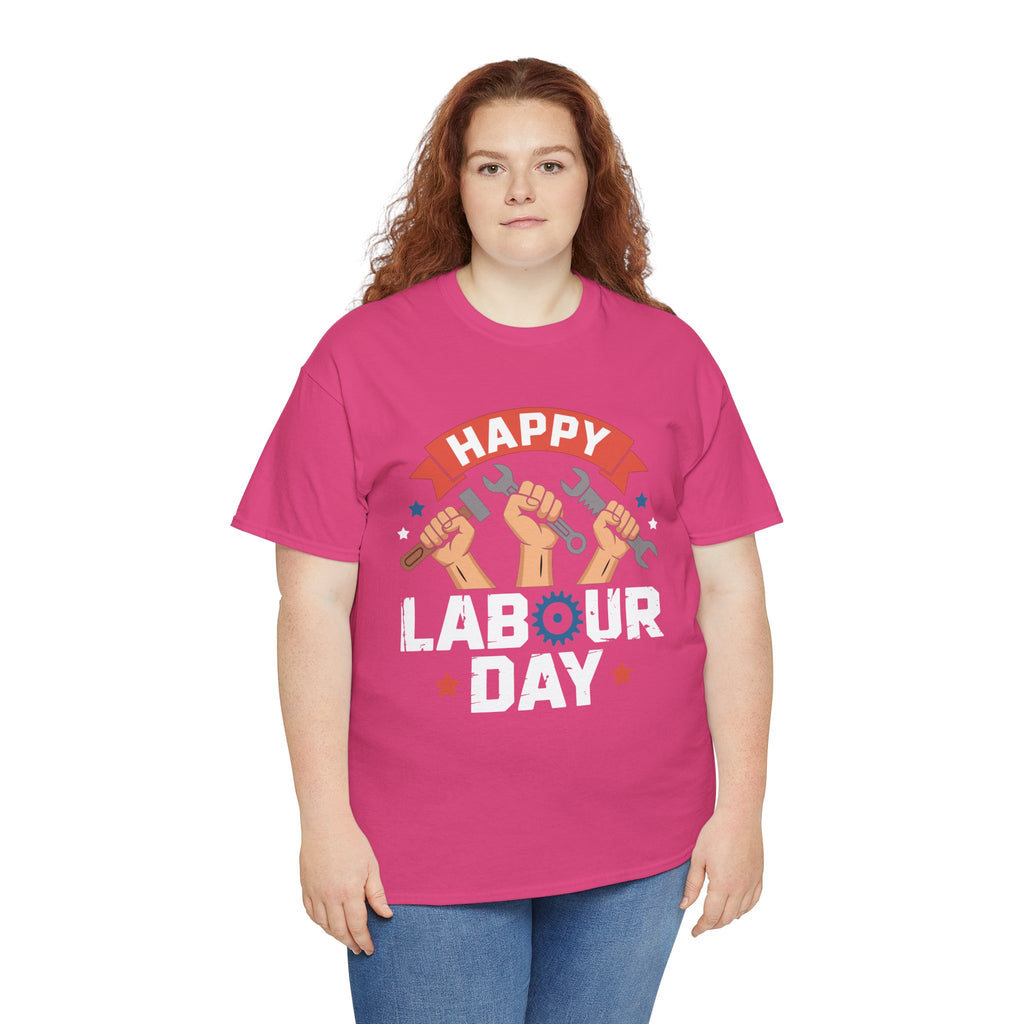 Happy US Labour Day Unisex Heavy Cotton T-Shirt