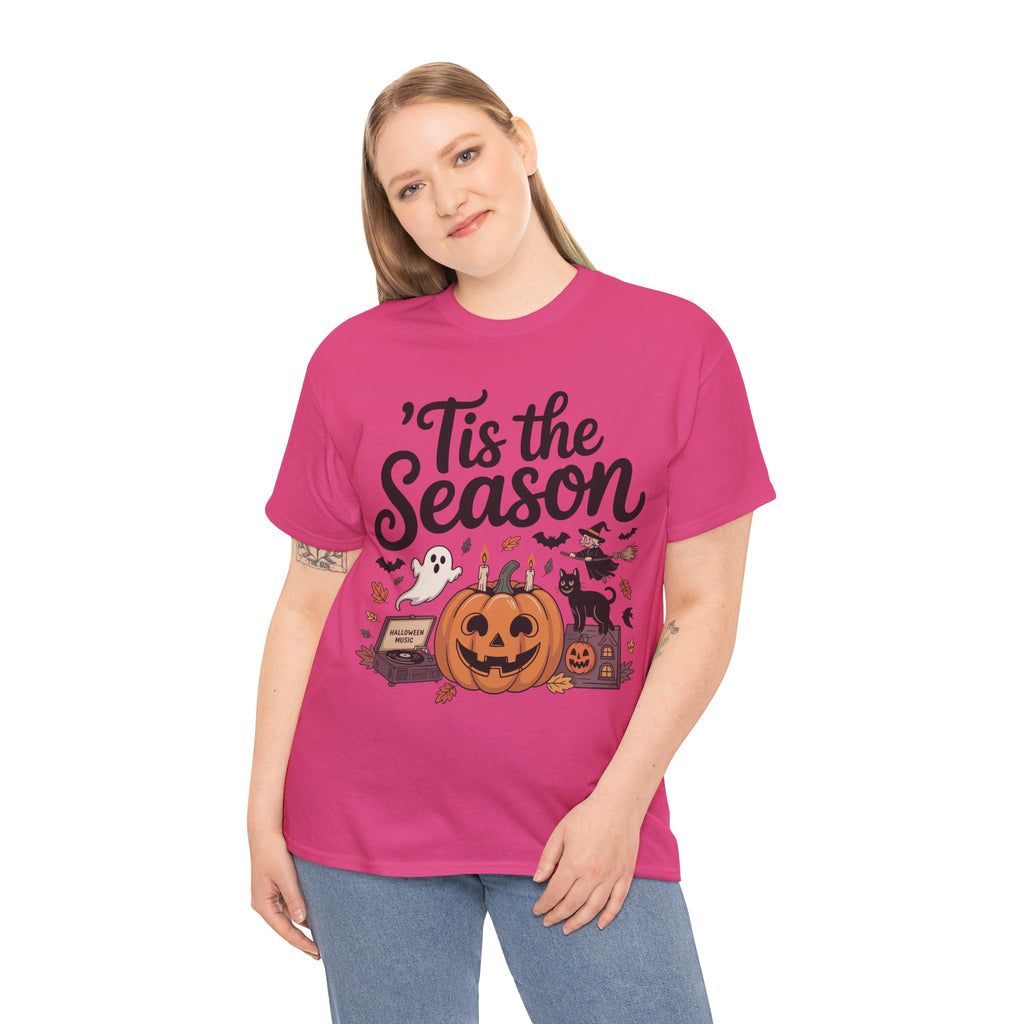 Holiday Season Unisex Cotton T-Shirt - Tis the Season Design