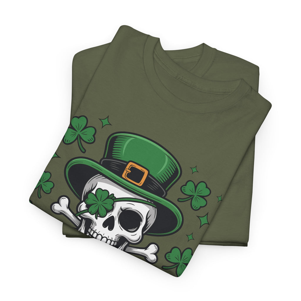 Let the Shenanigans Begin — Leprechaun Skull Unisex Cotton T-Shirt