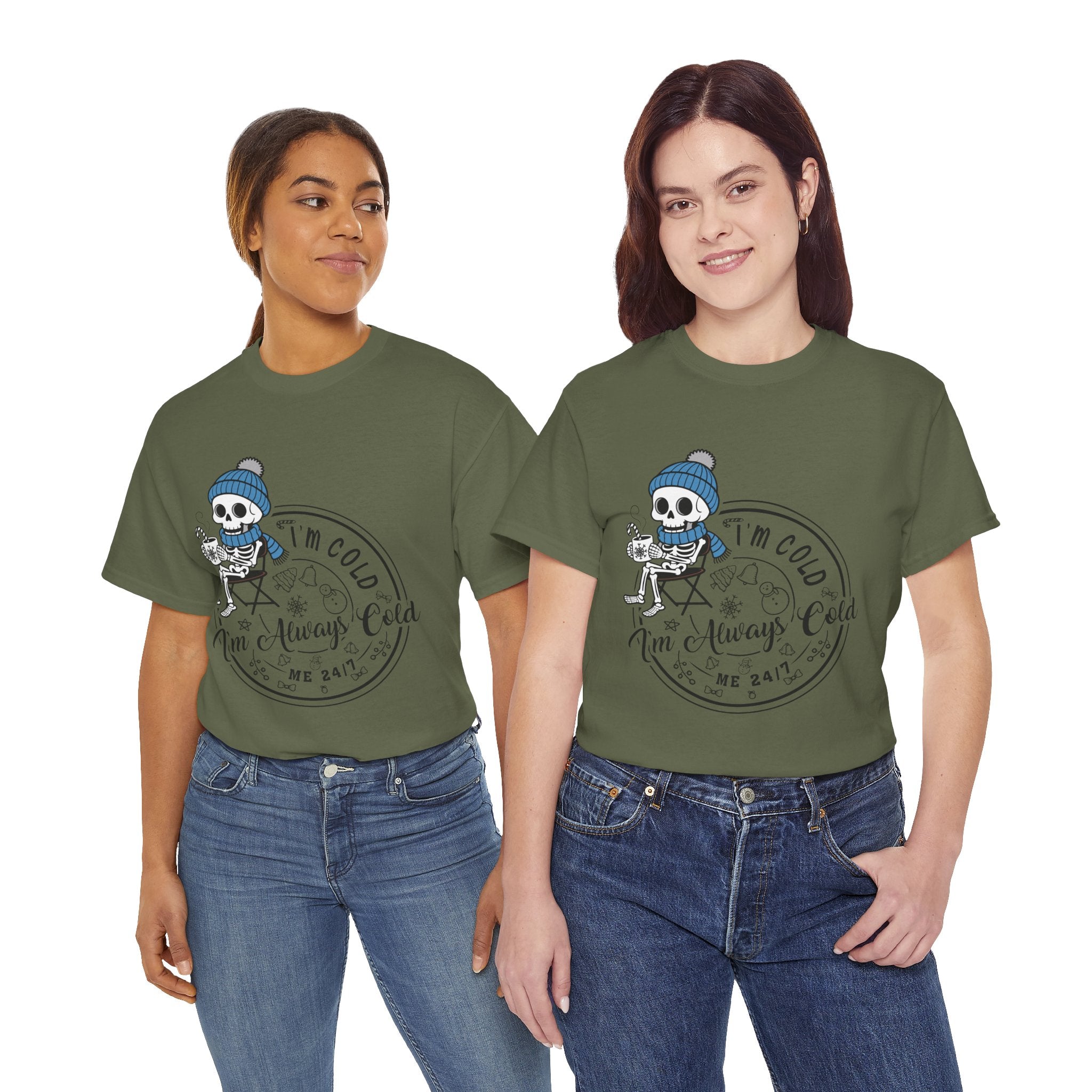 Cozy Skeleton Unisex Cotton Tee