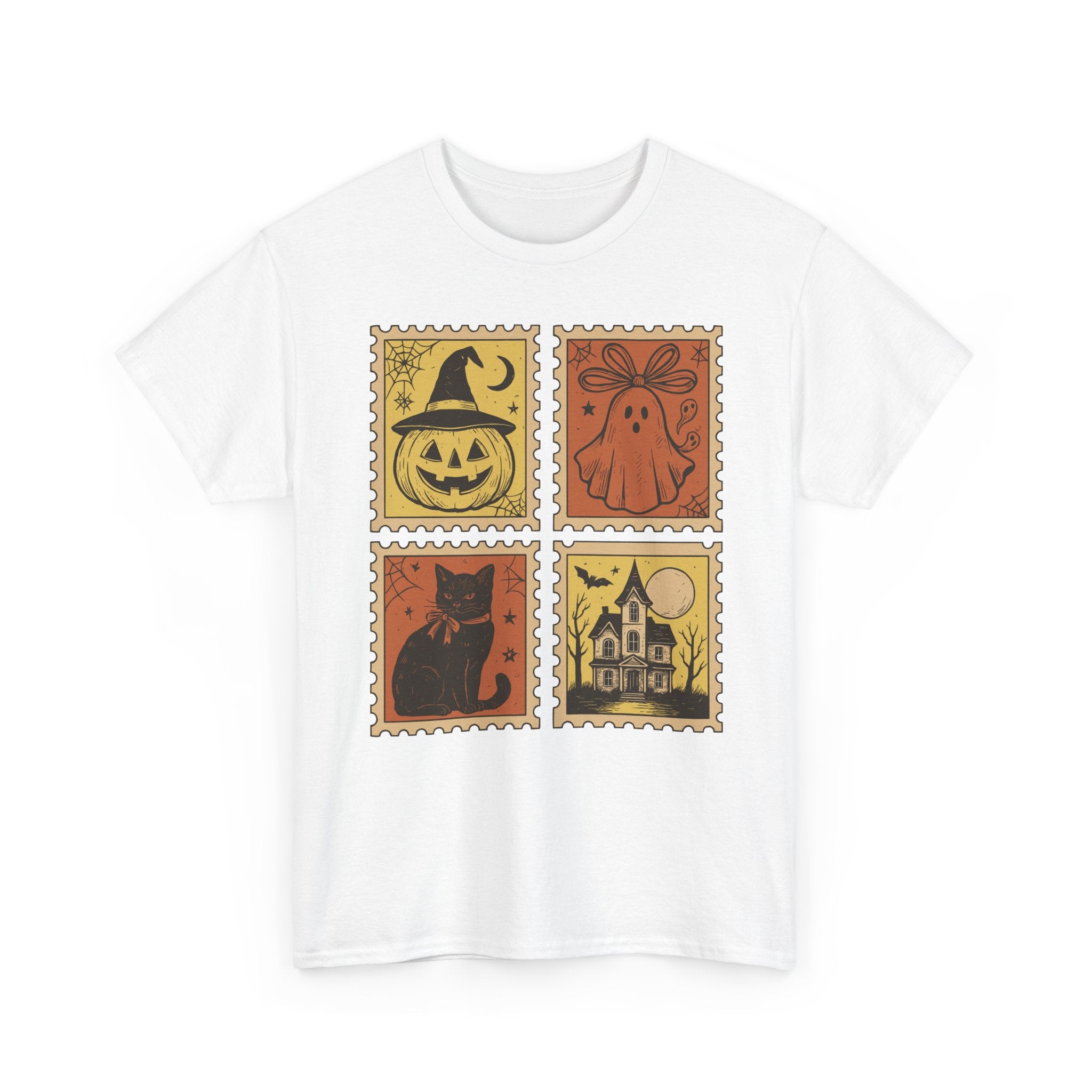 Halloween Stamp Collection Unisex Cotton Tee