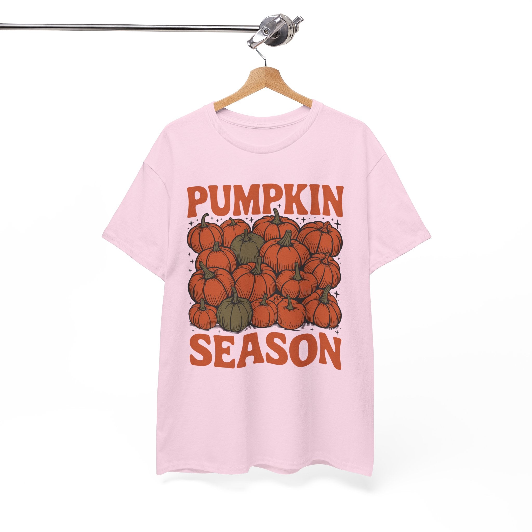 Pumpkin Season Tee — Fall Pumpkin Pile Unisex Cotton Tee