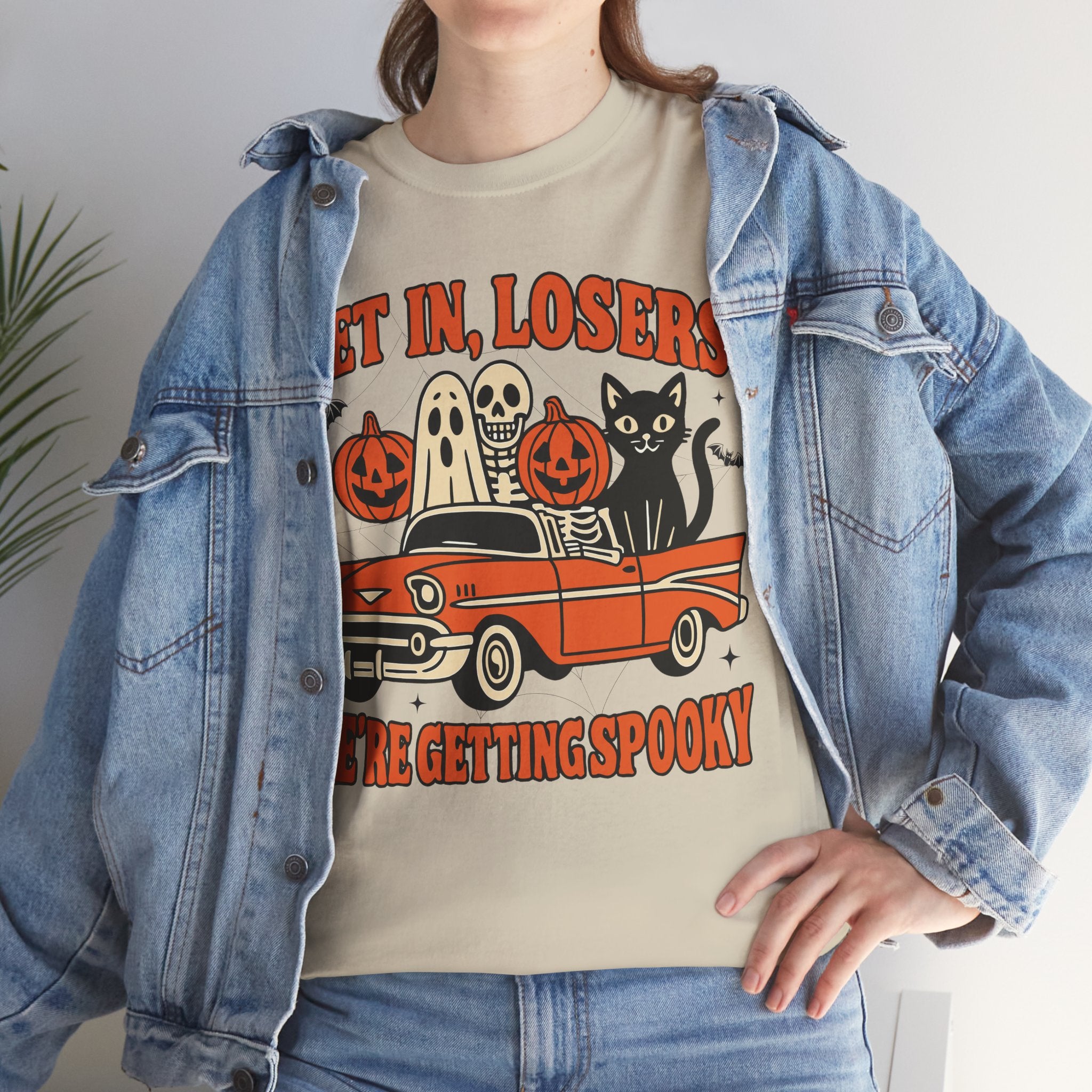 Halloween Skeleton Pumpkin Black Cat Unisex Cotton Tee