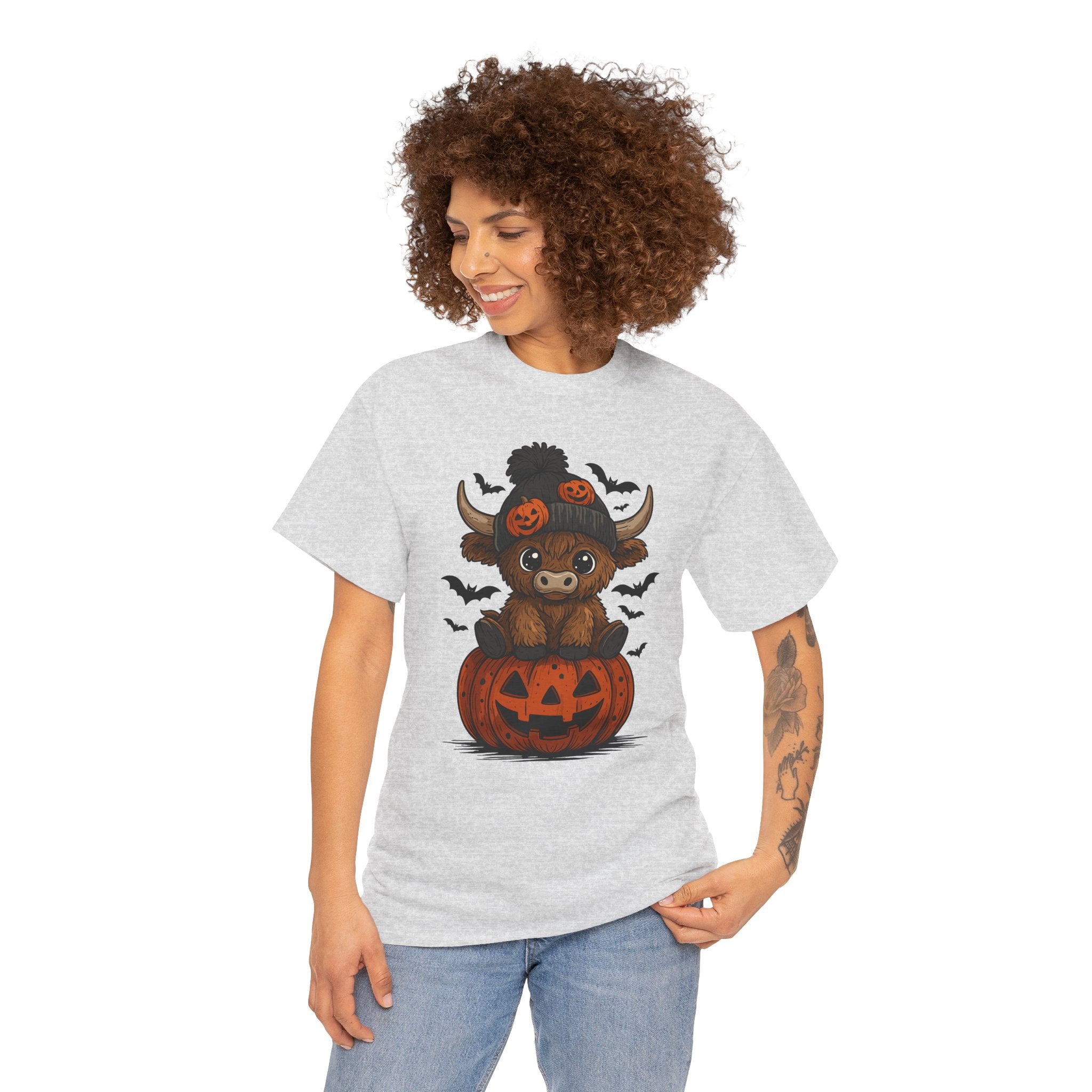 Halloween Cow Unisex Cotton Tshirt