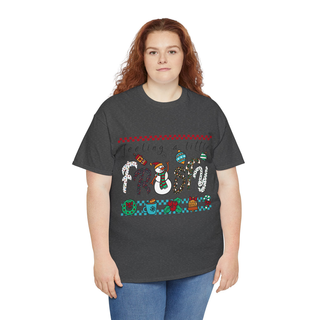 Christmas Frosty Unisex Cotton Tee