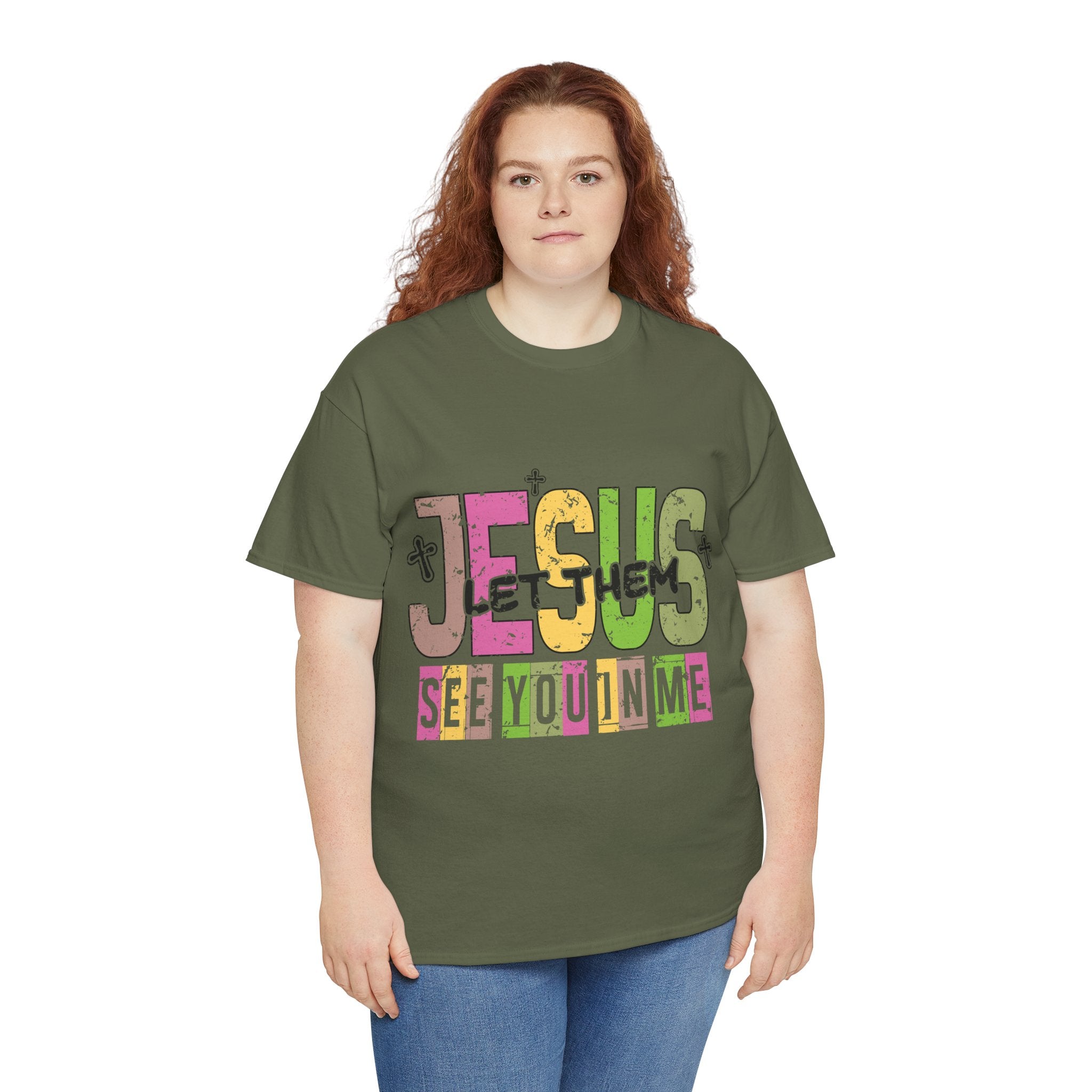 Jesus ‘See You In Me’ Distressed Pastel Unisex Cotton T-Shirt