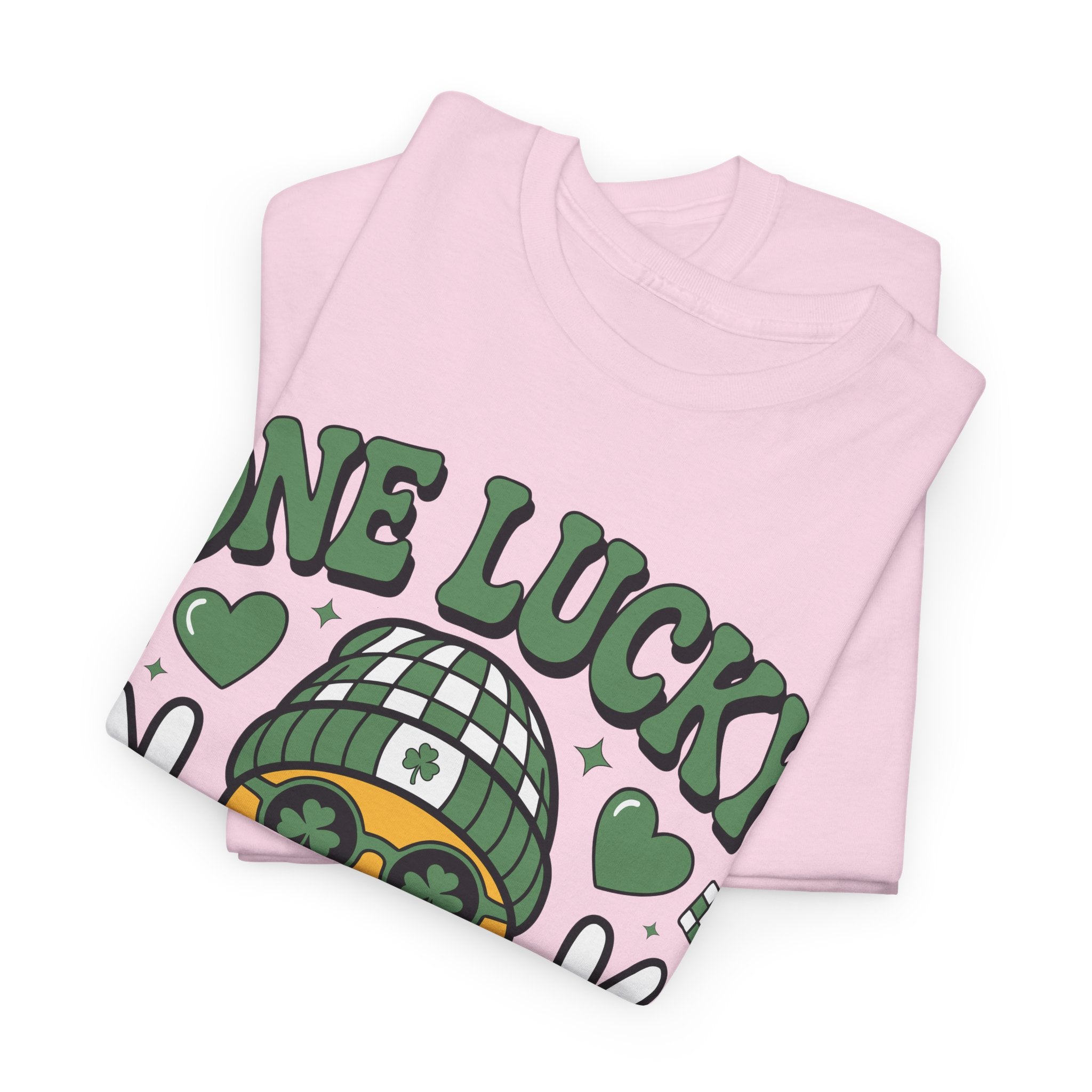 One Lucky Dude Shamrock Tee — St. Patrick's Day Smiley Unisex Cotton Tshirt