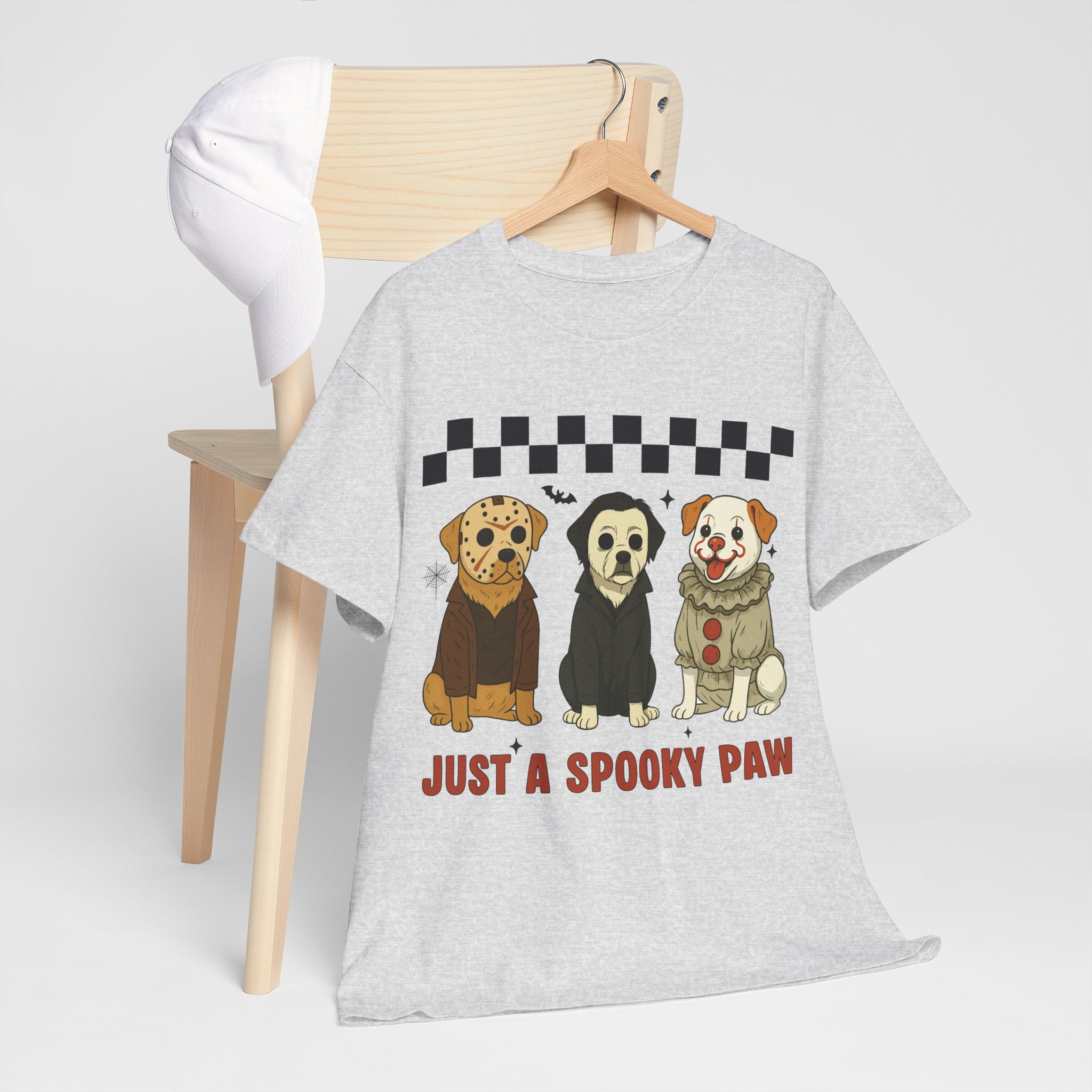 Halloween "Just A Spooky Paw" Unisex Cotton Tee