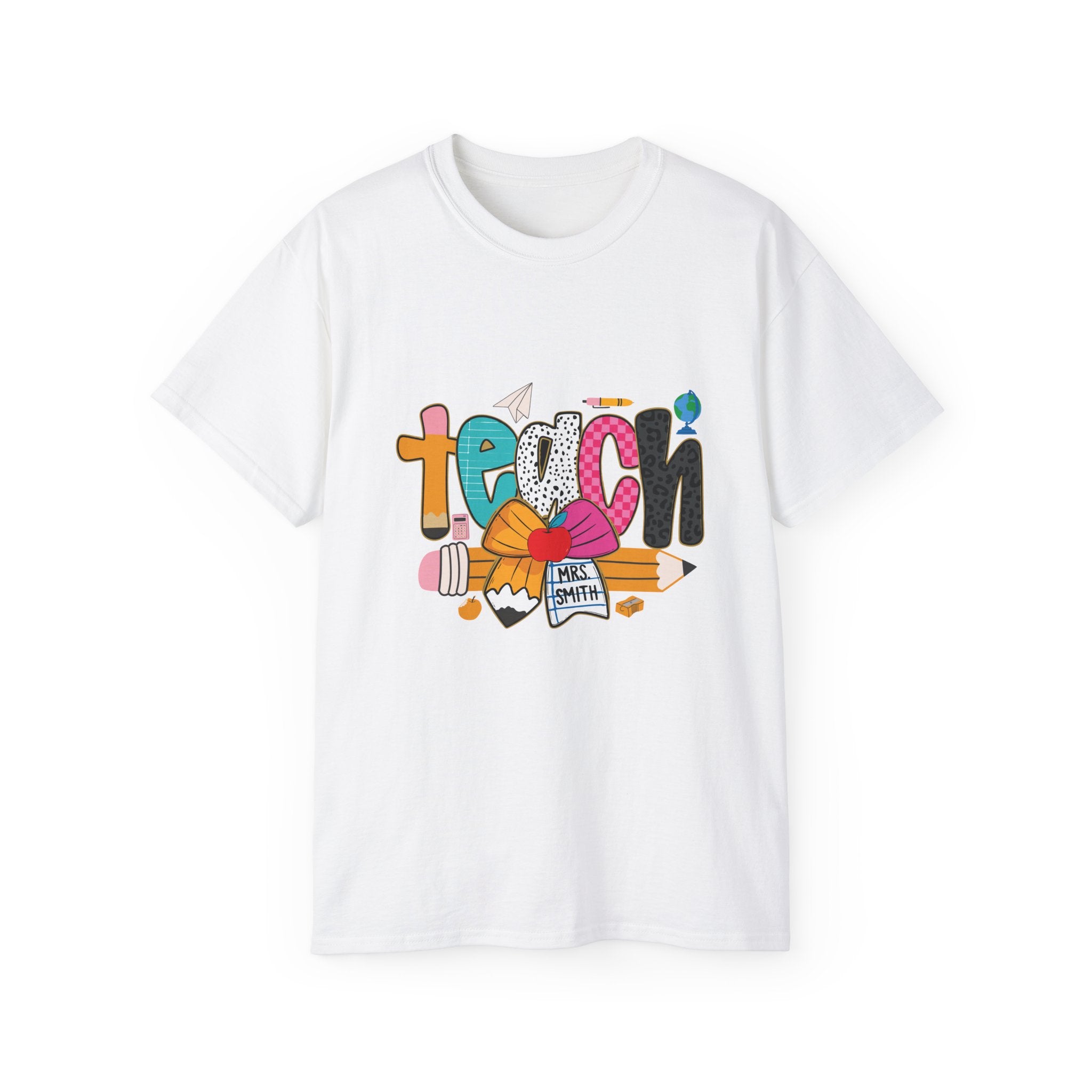Colorful Teach Graphic Tee for Educators