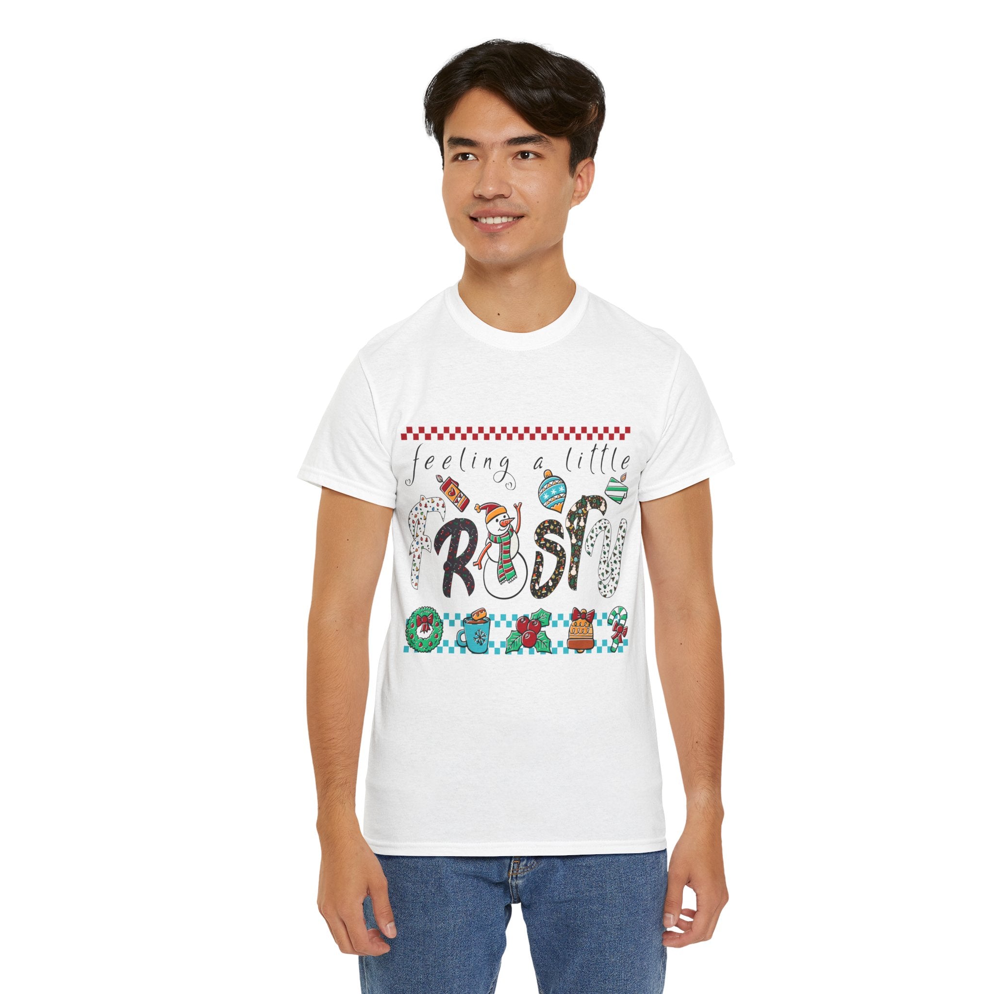 Christmas Frosty Unisex Cotton Tee