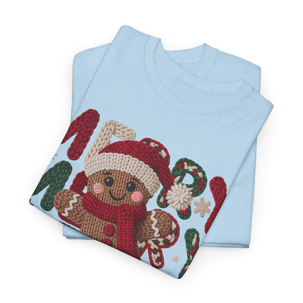 Merry Merry Merry Christmas Gingerbread Unisex Cotton Tee