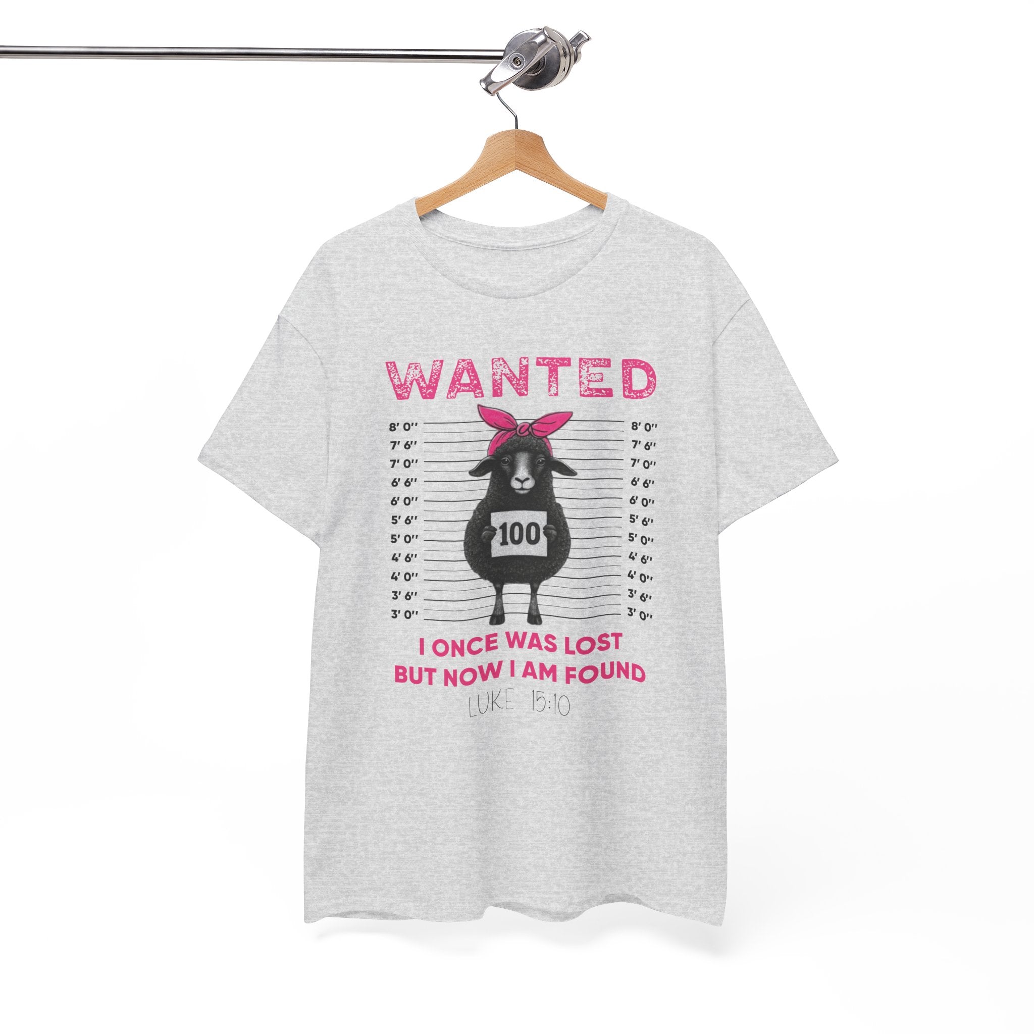 WANTED Black Sheep 'I Once Was Lost But Now I Am Found' Unisex Cotton T-Shirt