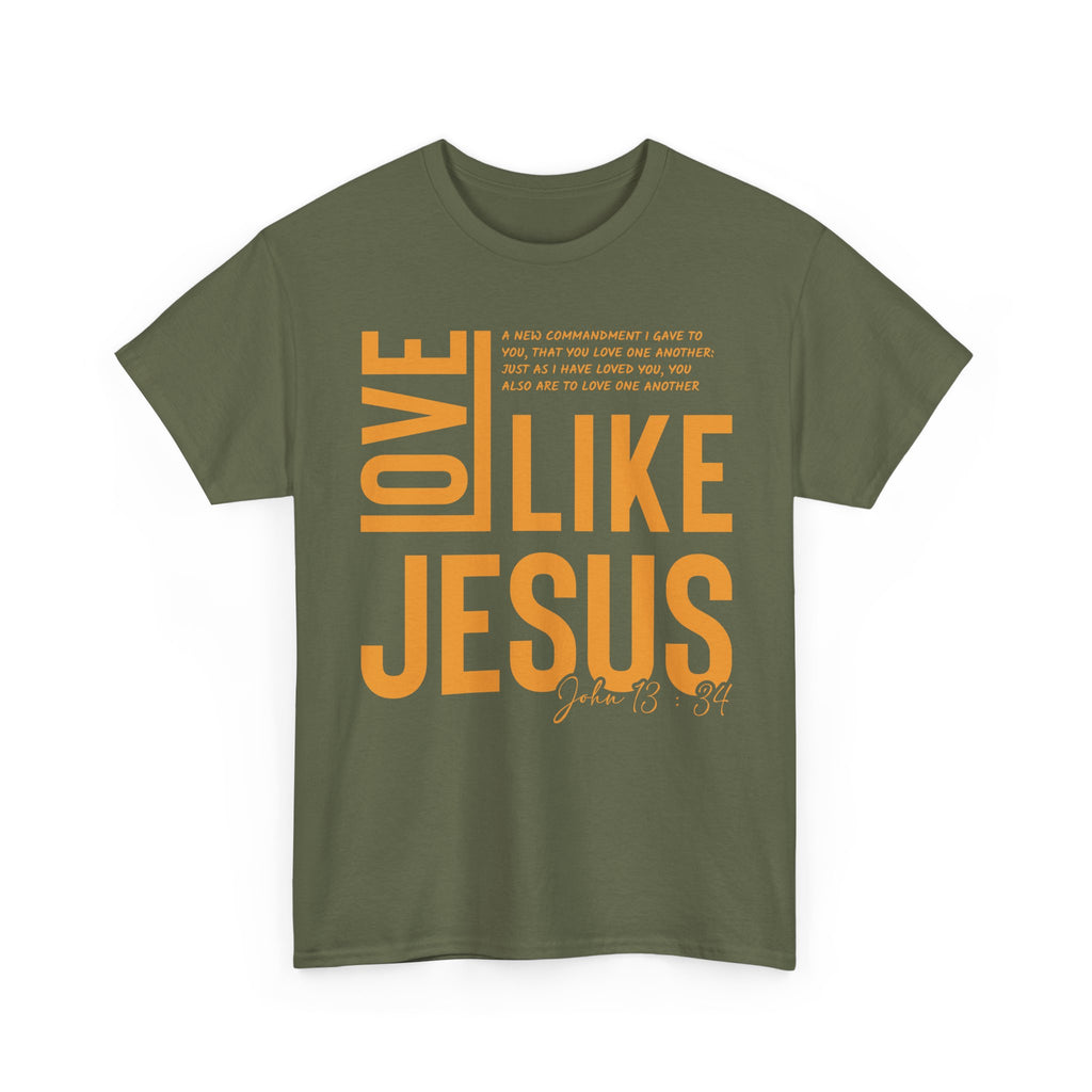 Love Like Jesus T-Shirt — John 13:34 Christian Unisex Cotton Tee