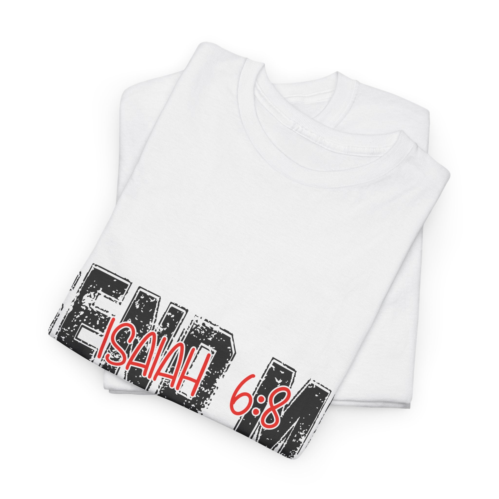 Here I Am Send Me Isaiah 6:8 T-Shirt — Christian Cross Graphic Unisex Cotton Tee