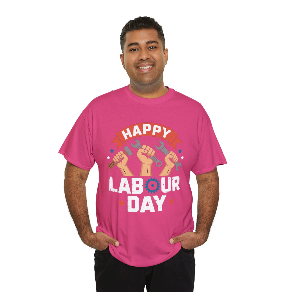 Happy US Labour Day Unisex Heavy Cotton T-Shirt
