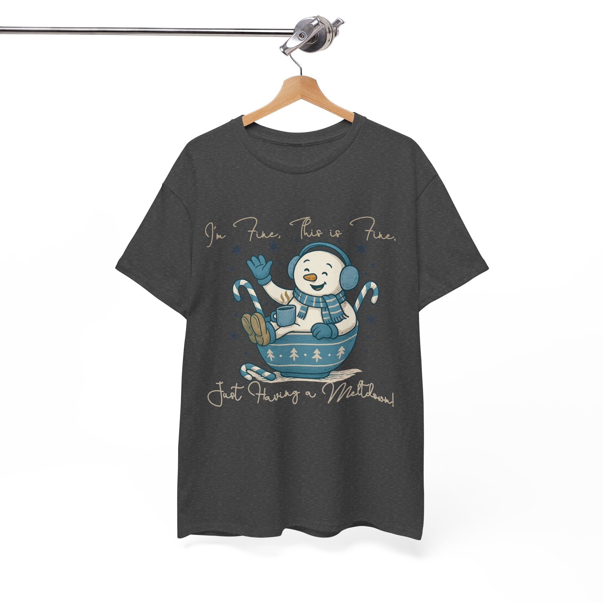 Snowman Hot Cocoa Unisex Cotton Tee