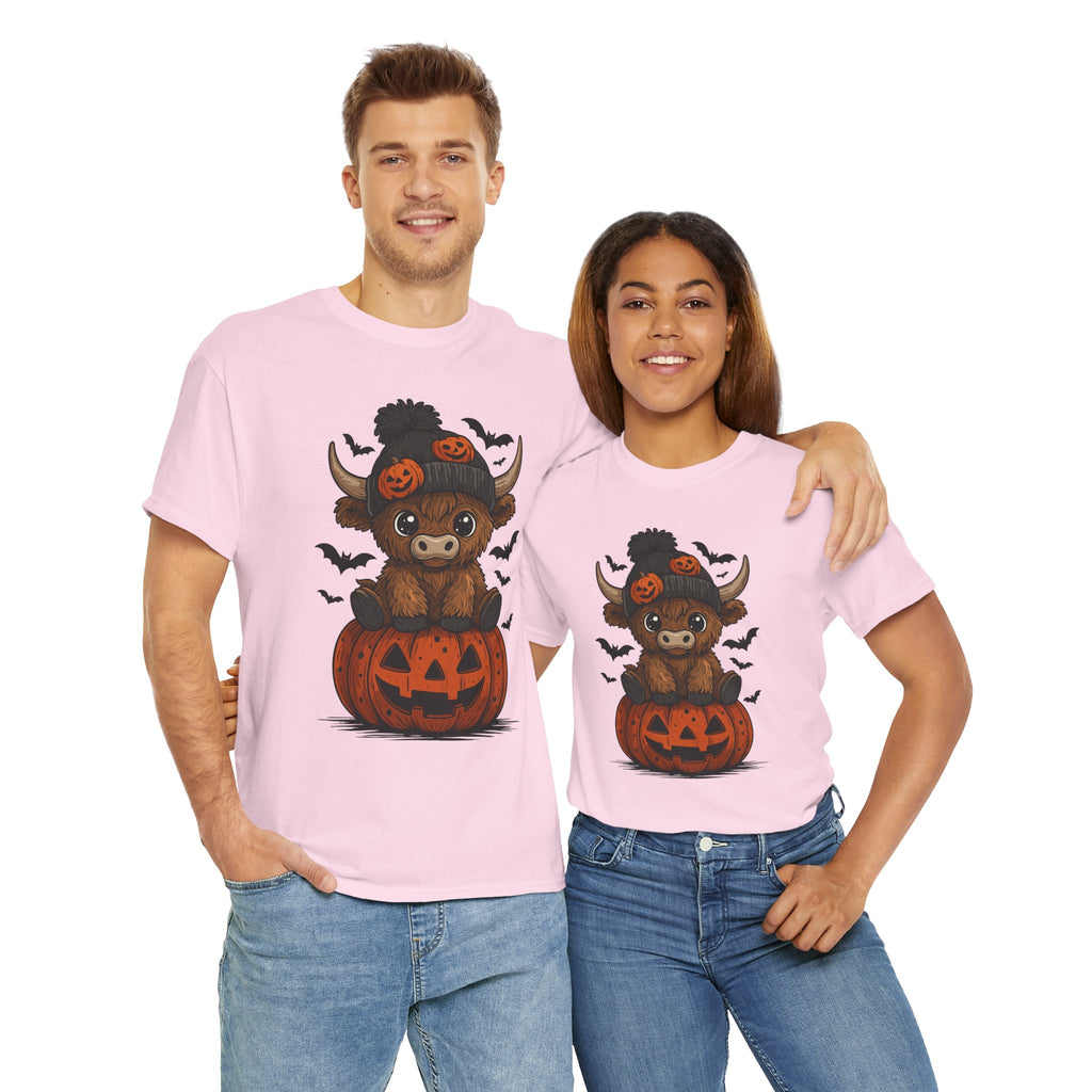 Halloween Cow Unisex Cotton Tshirt