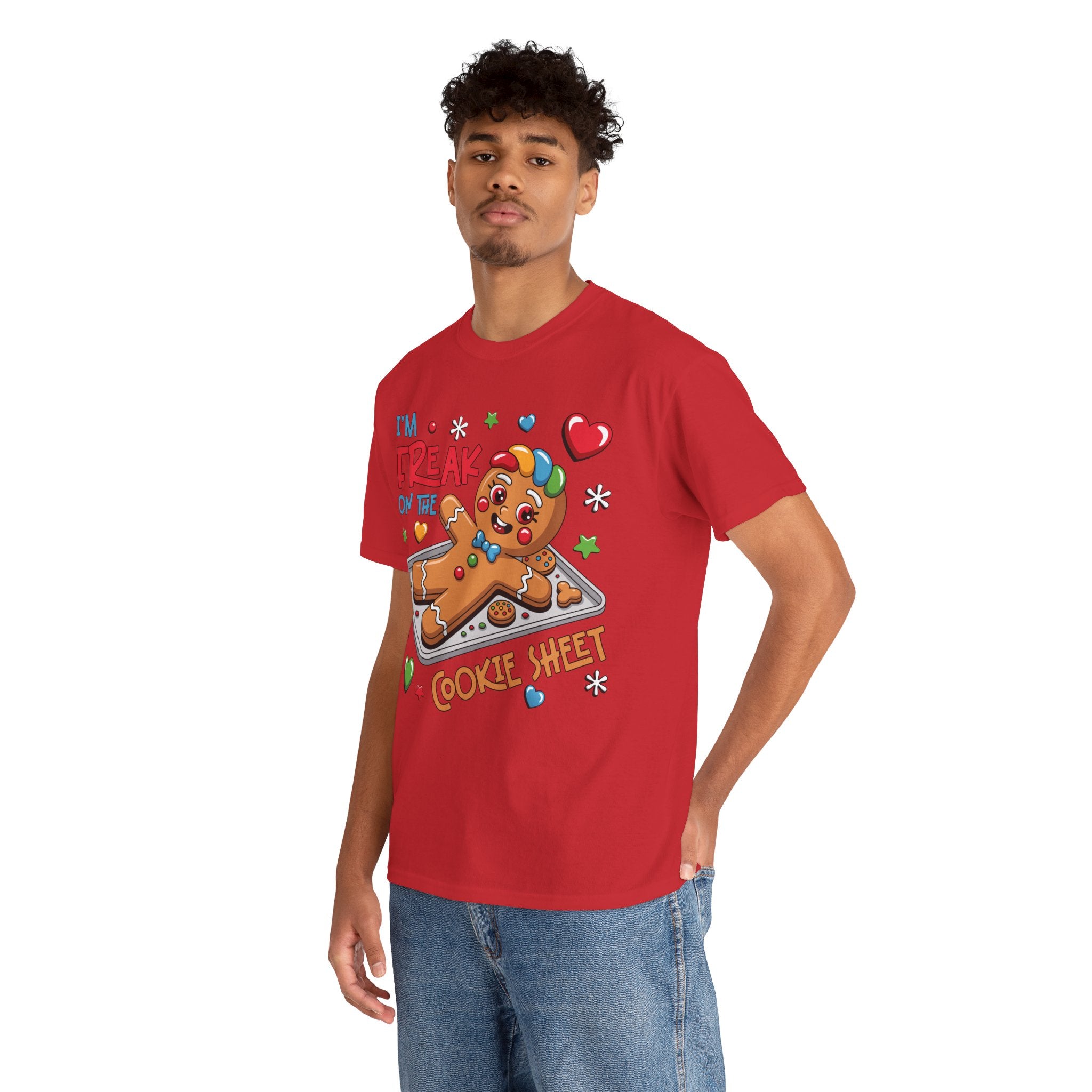 Gingerbread ‘I’m Freak on the Cookie Sheet’ Unisex Cotton Tee