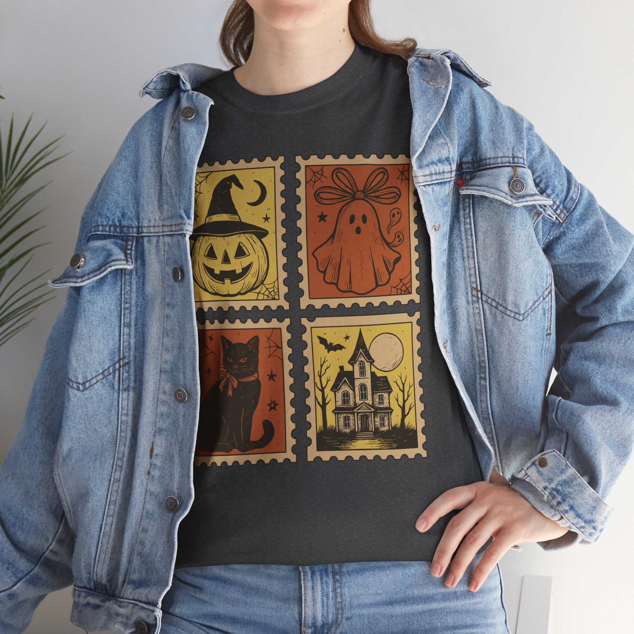 Halloween Stamp Collection Unisex Cotton Tee